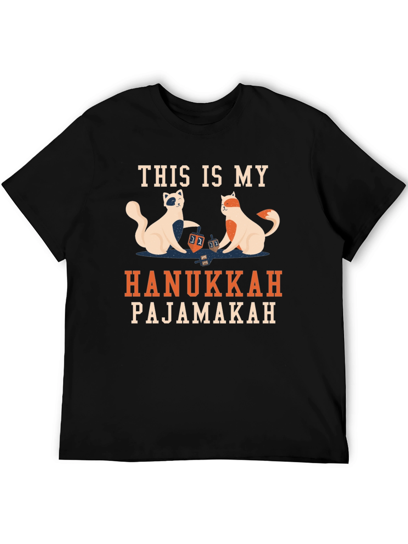 Hanukkah Pajamakah Cat T-Shirt