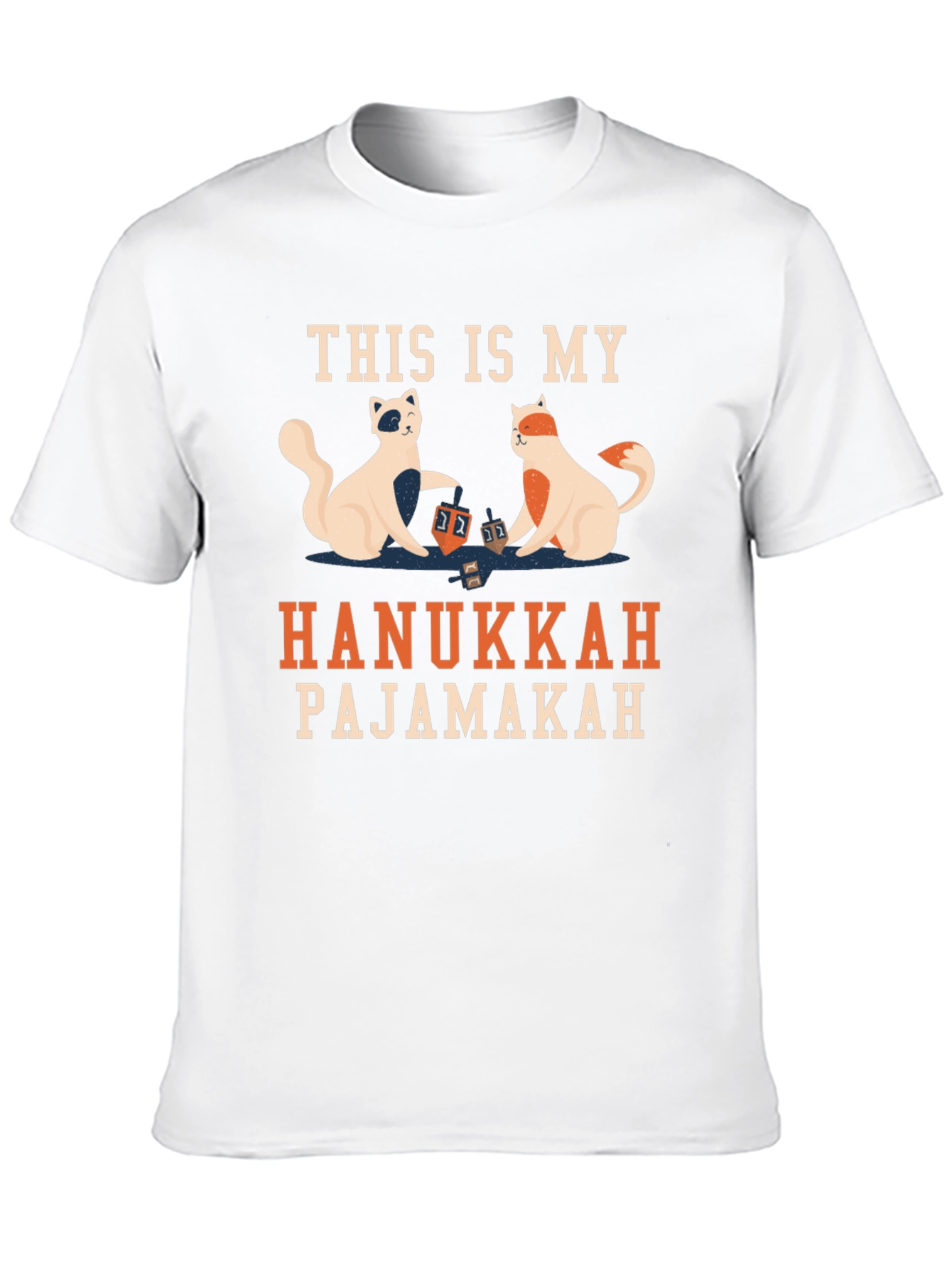 Hanukkah Pajamakah Cat T-Shirt