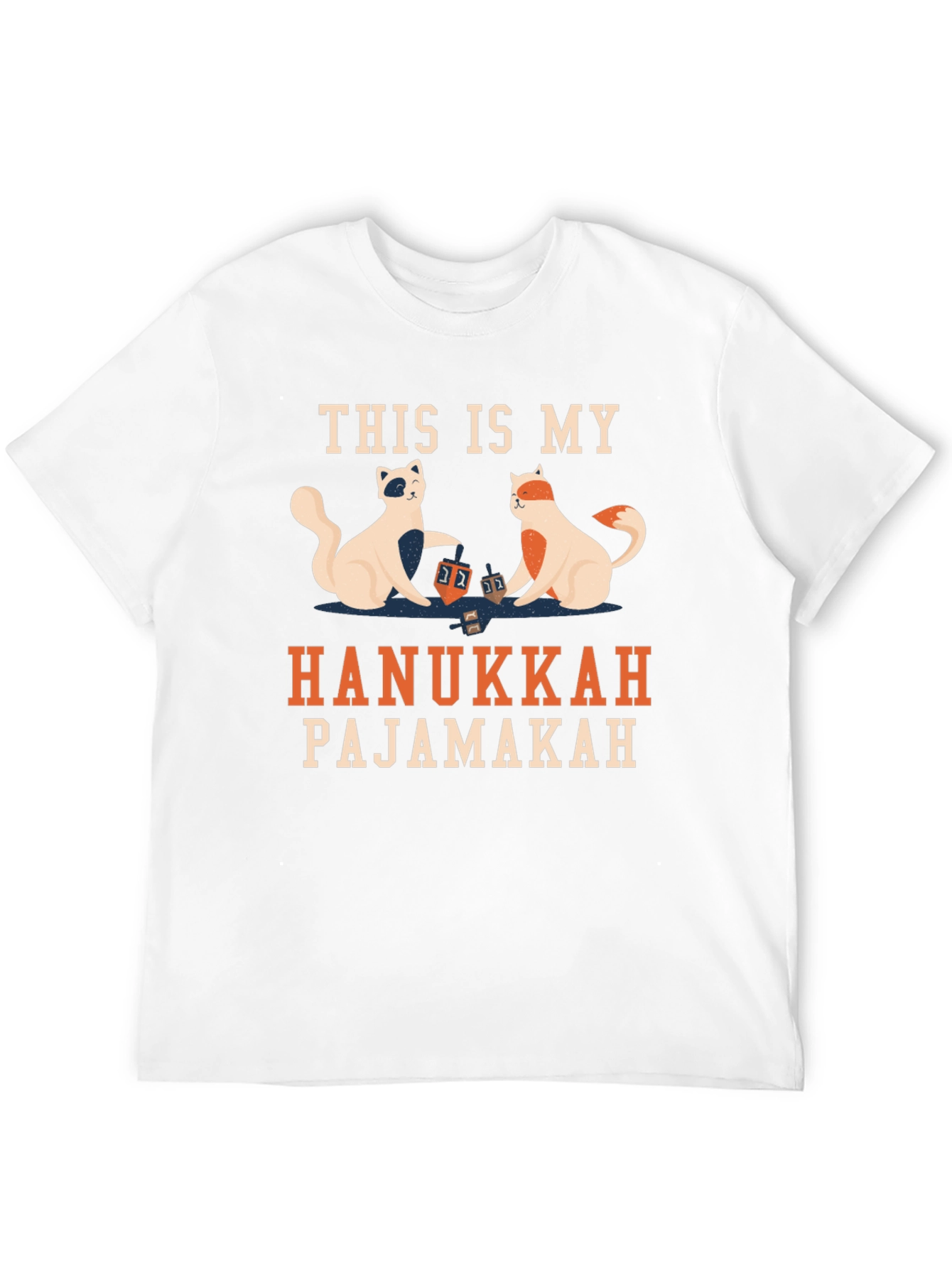 Hanukkah Pajamakah Cat T-Shirt