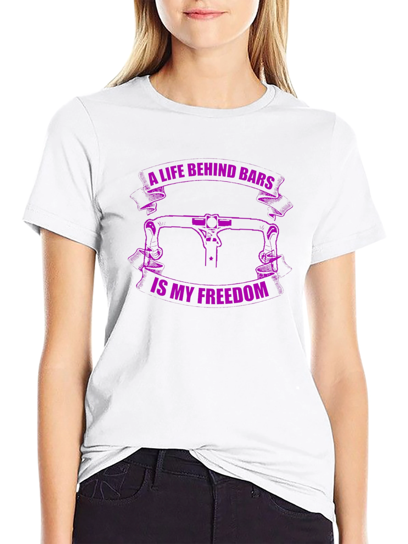 Bike Life Freedom T-Shirt - Black Graphic Tee