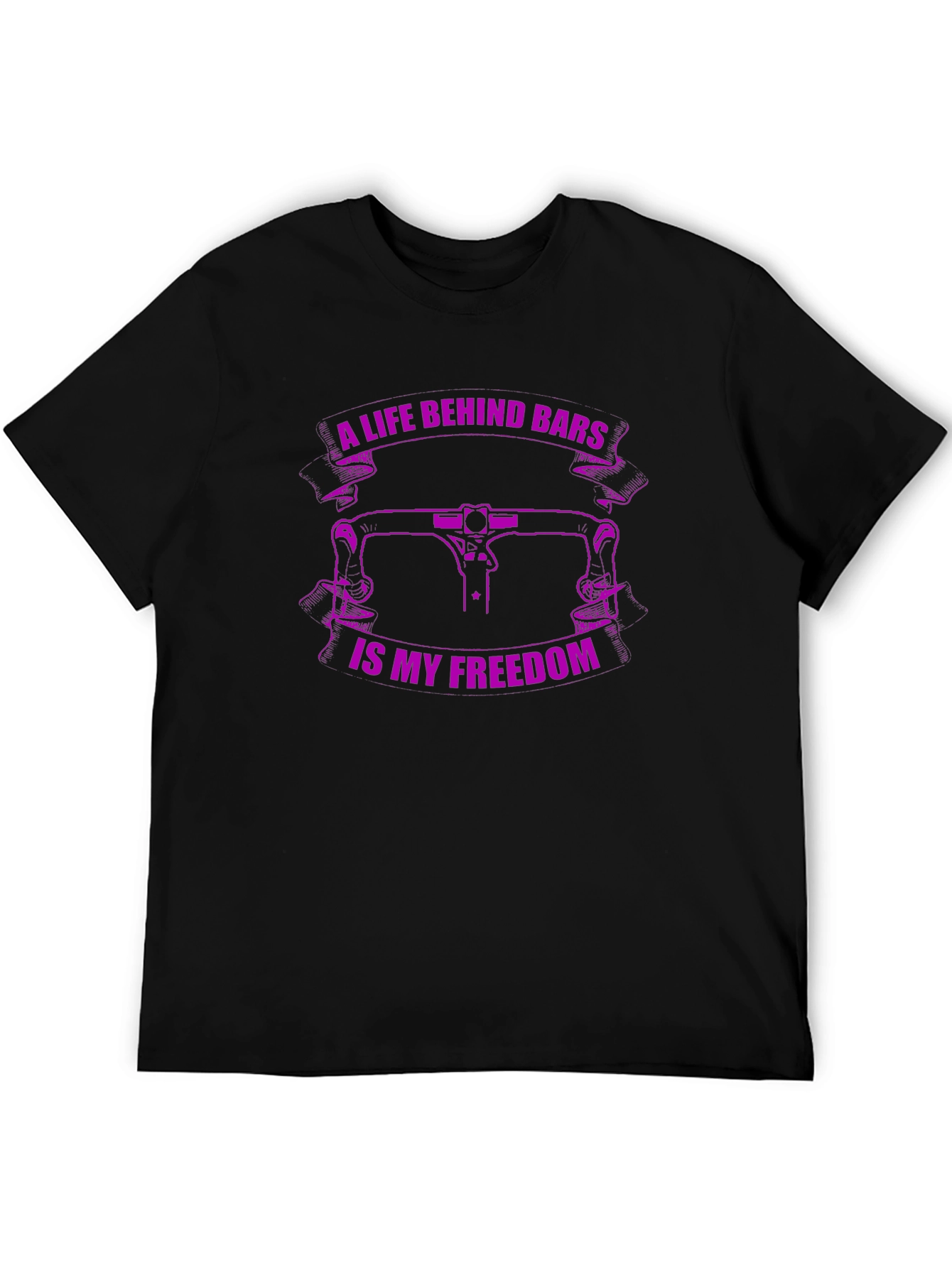 Bike Life Freedom T-Shirt - Black Graphic Tee
