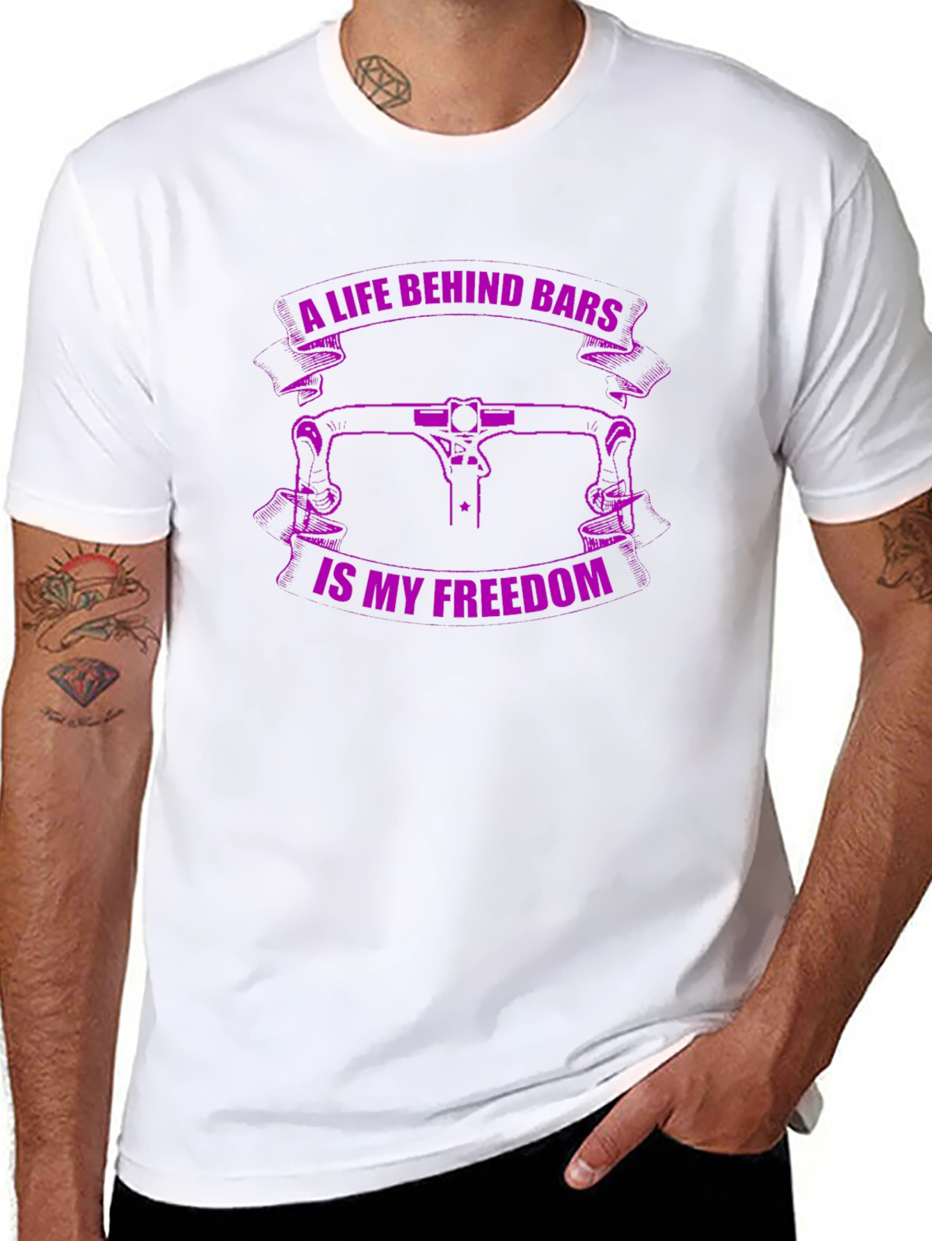 Bike Life Freedom T-Shirt - Black Graphic Tee