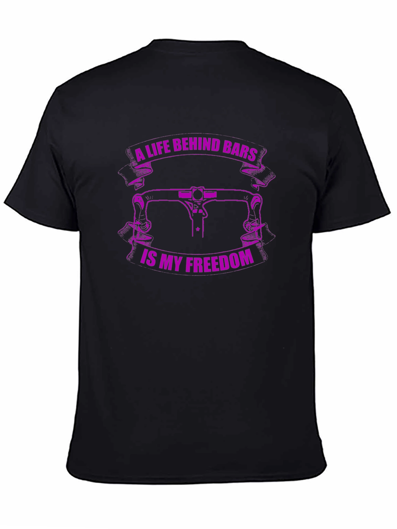 Bike Life Freedom T-Shirt - Black Graphic Tee
