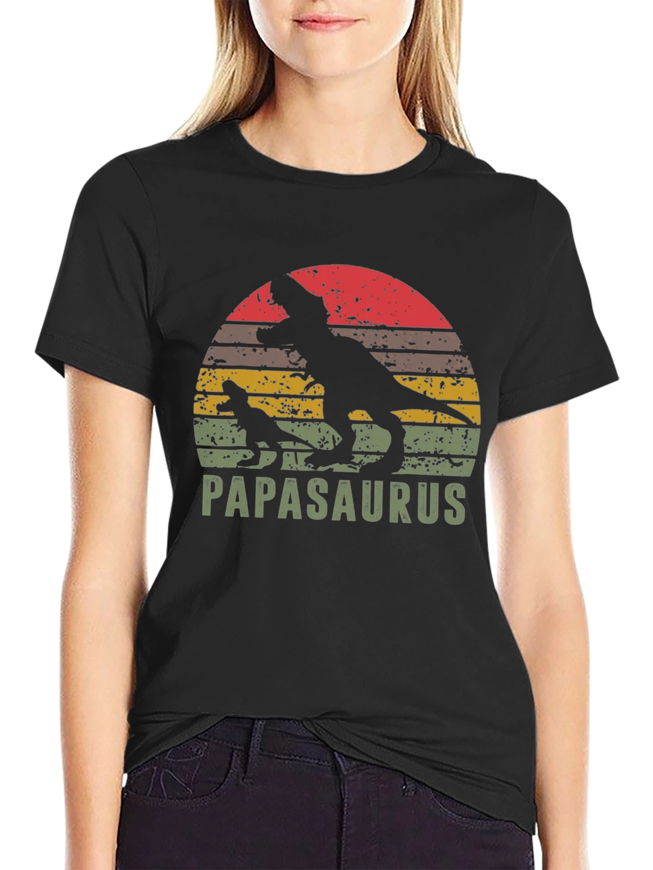 Papasaurus Dinosaur Fathers Day T-Shirt