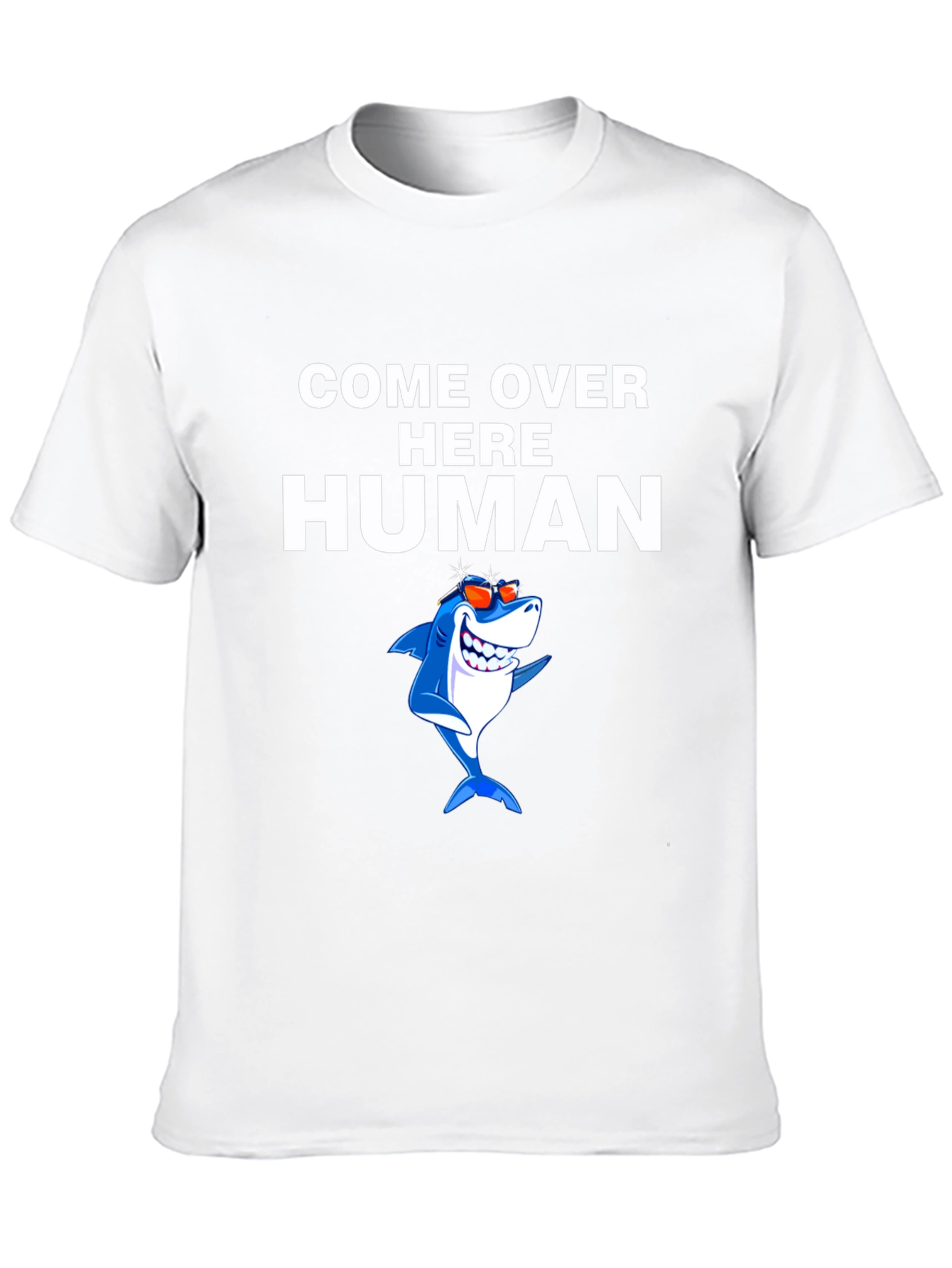 Come Over Here Human Shark Graphic Tee