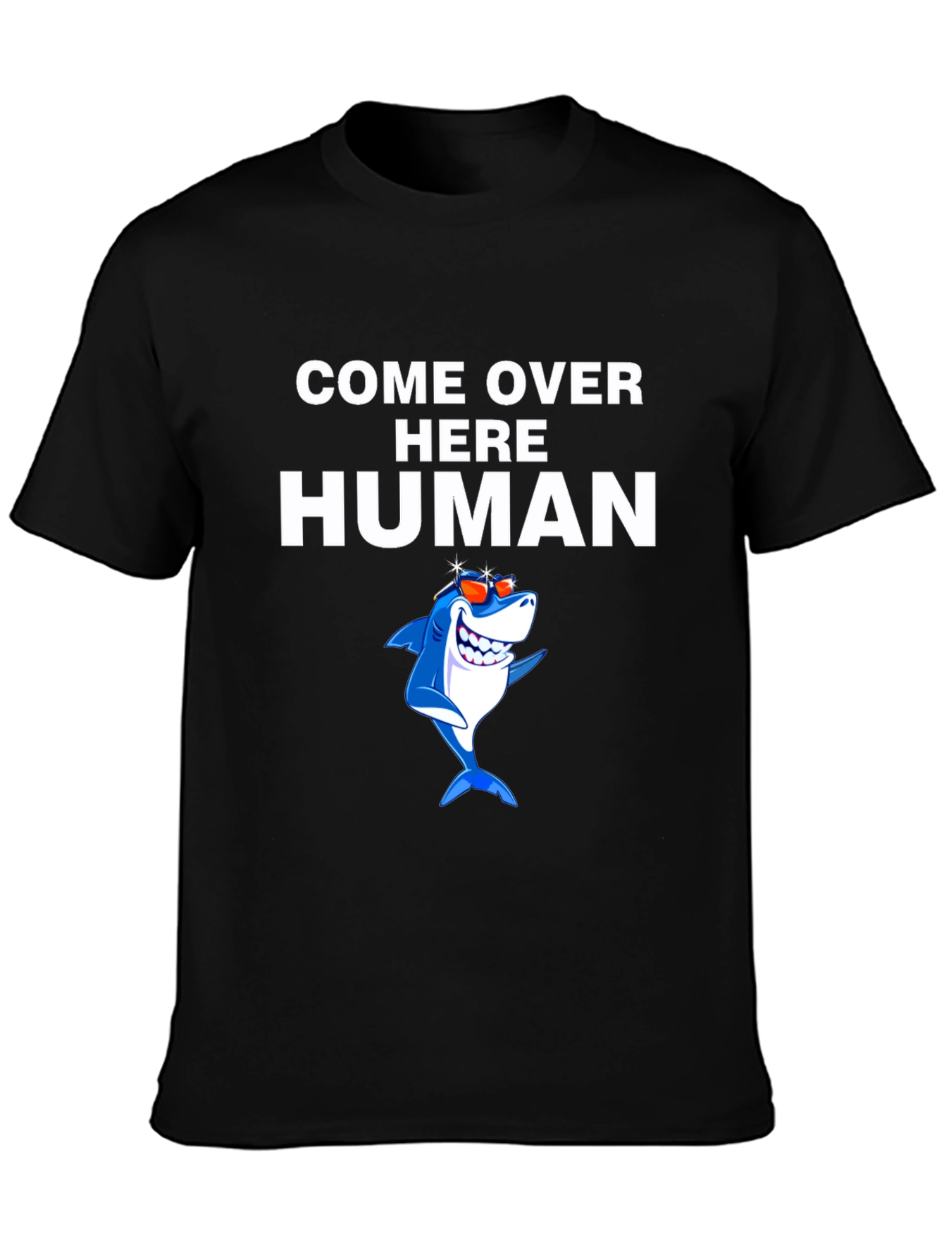 Come Over Here Human Shark Graphic Tee
