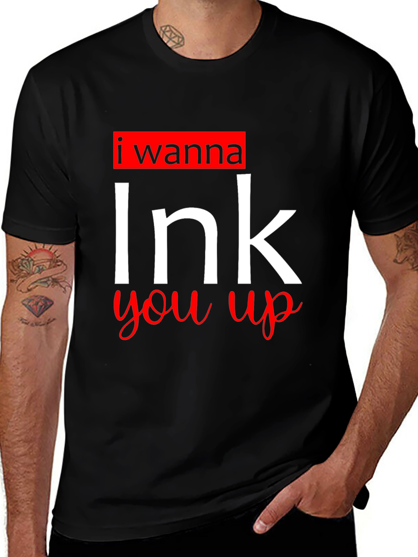I Wanna Ink You Up Black T-Shirt