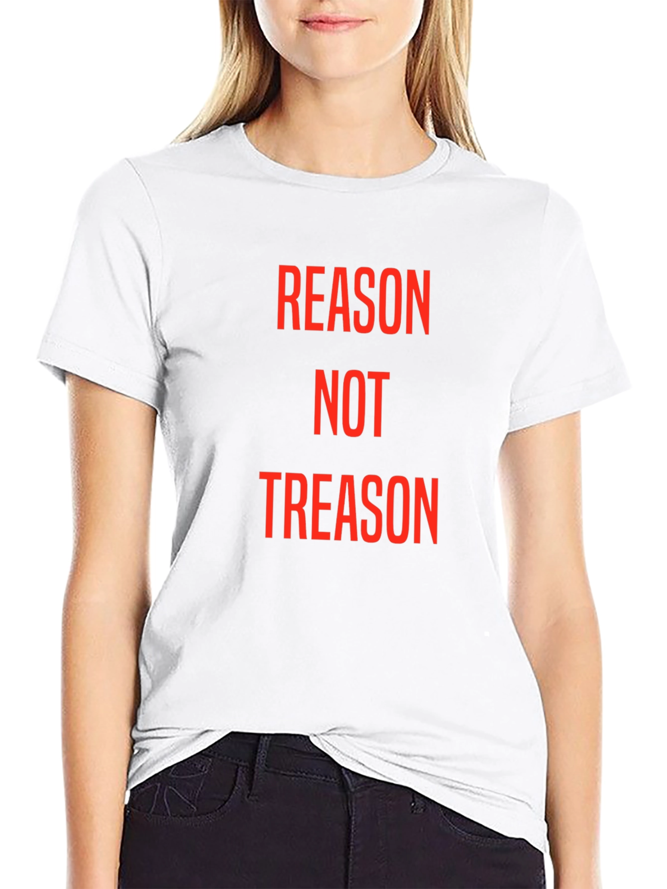 Reason Not Treason Graphic Tee - Black Cotton T-Shirt