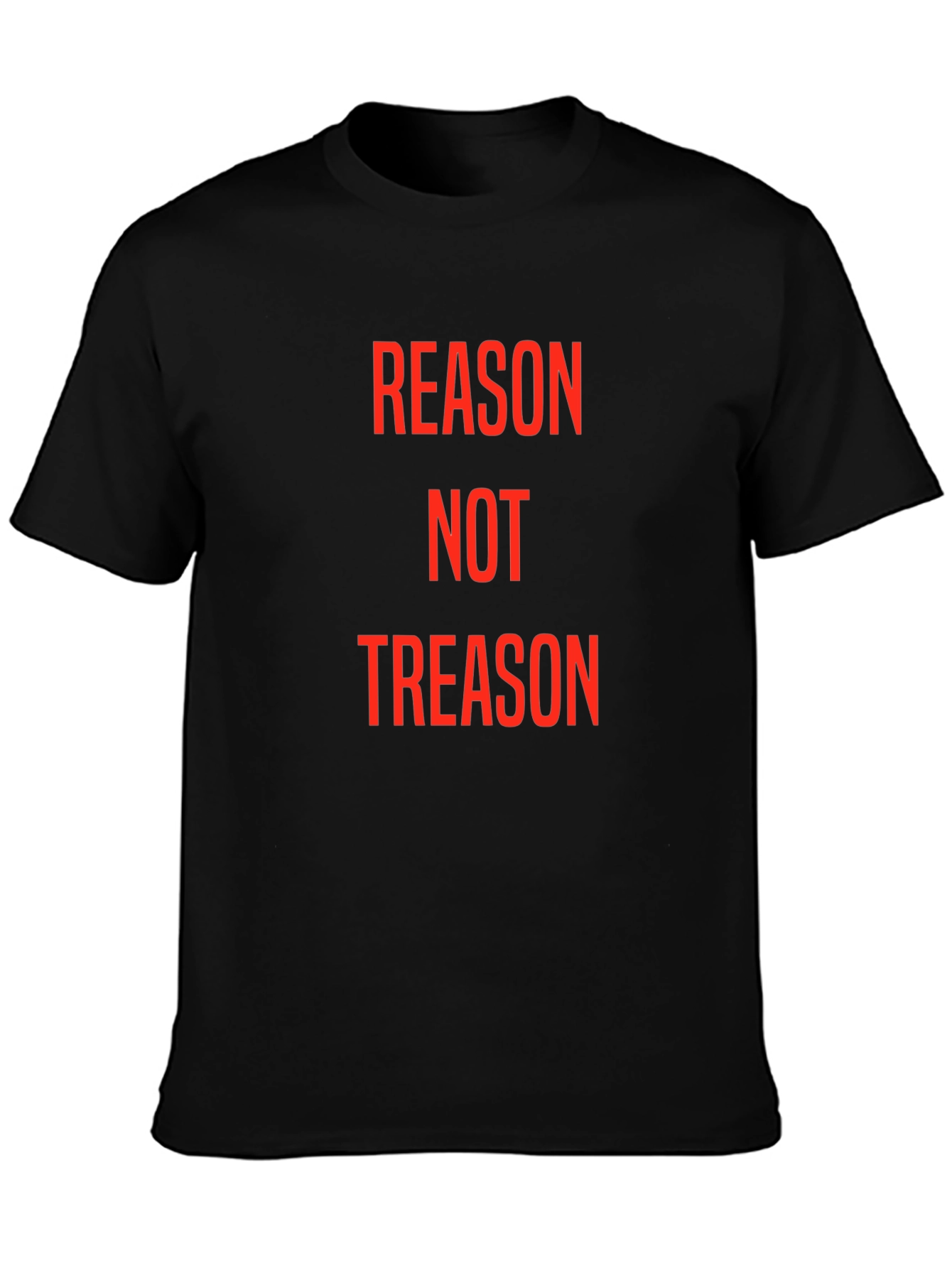 Reason Not Treason Graphic Tee - Black Cotton T-Shirt