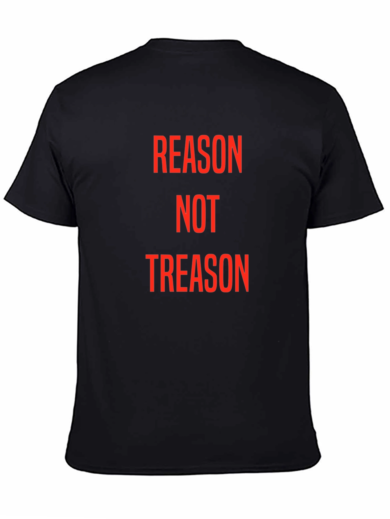 Reason Not Treason Graphic Tee - Black Cotton T-Shirt