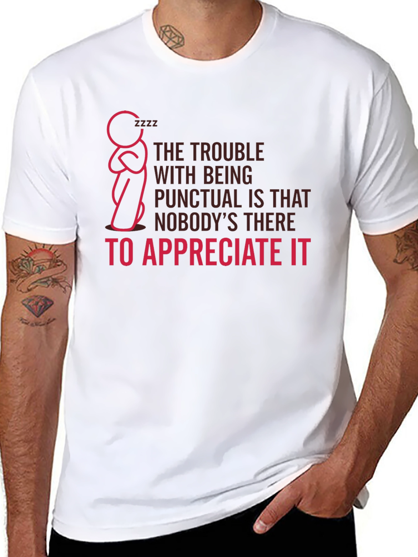 Punctual Funny Graphic T-Shirt