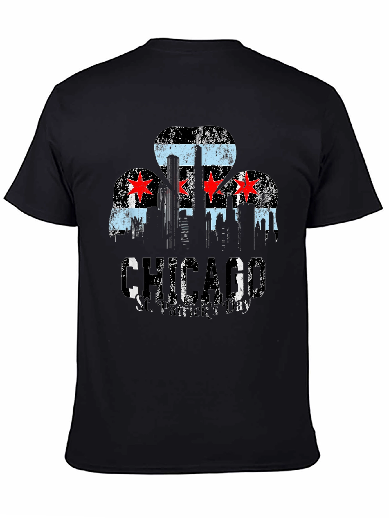 Chicago Skyline Black T-Shirt