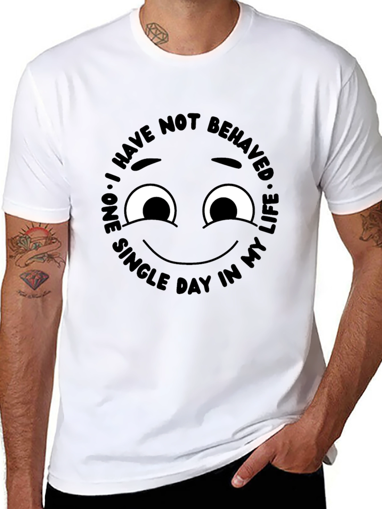 Mischievous Emoji T-Shirt - I Have Not Behaved