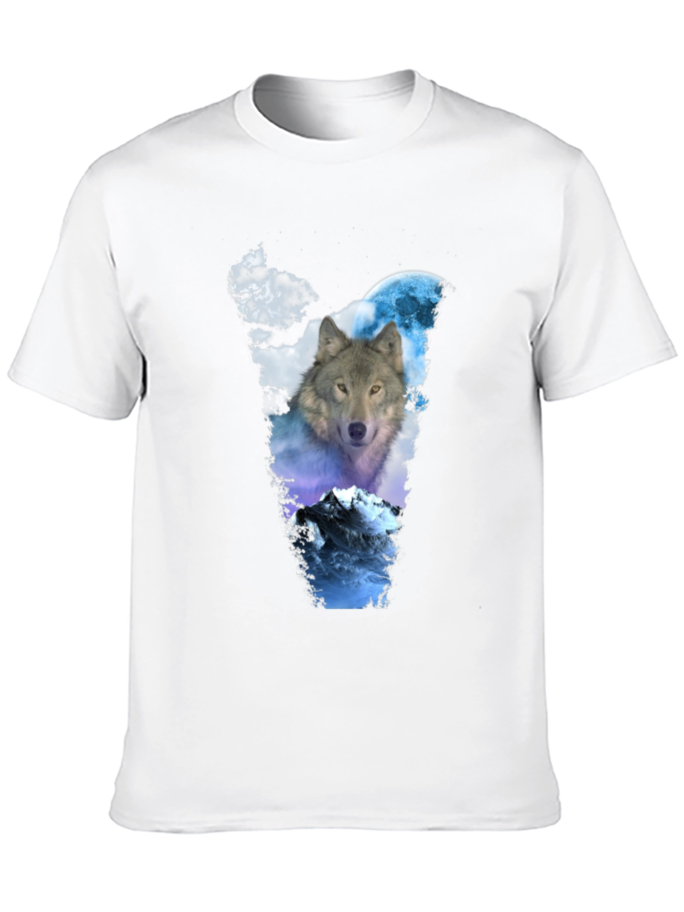 Wolf Moon Graphic Tee - Mens Black T-Shirt