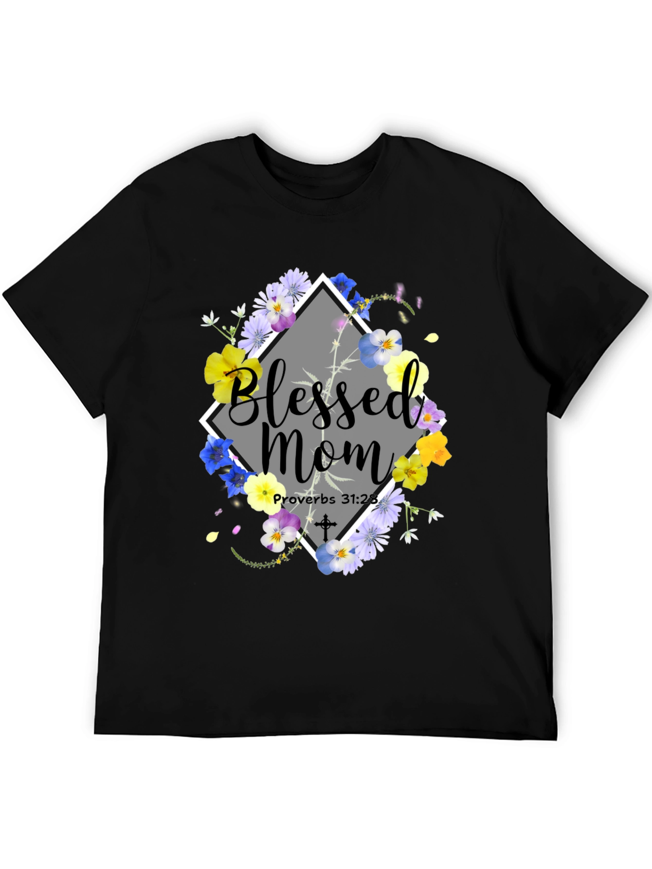 Blessed Mom Floral T-Shirt