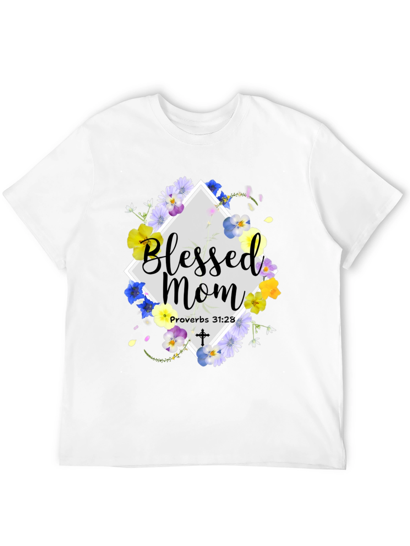 Blessed Mom Floral T-Shirt