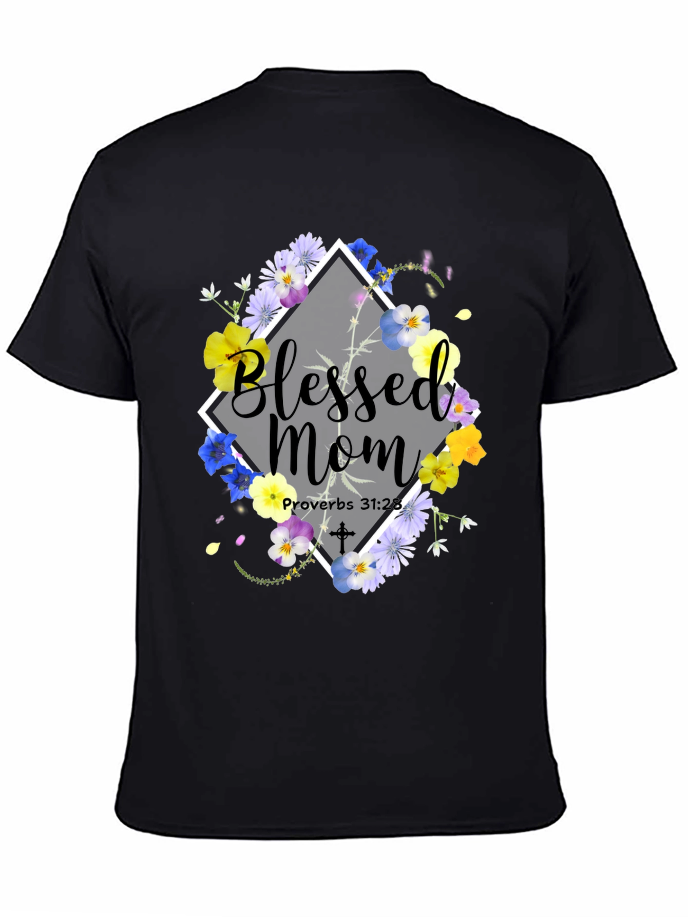Blessed Mom Floral T-Shirt