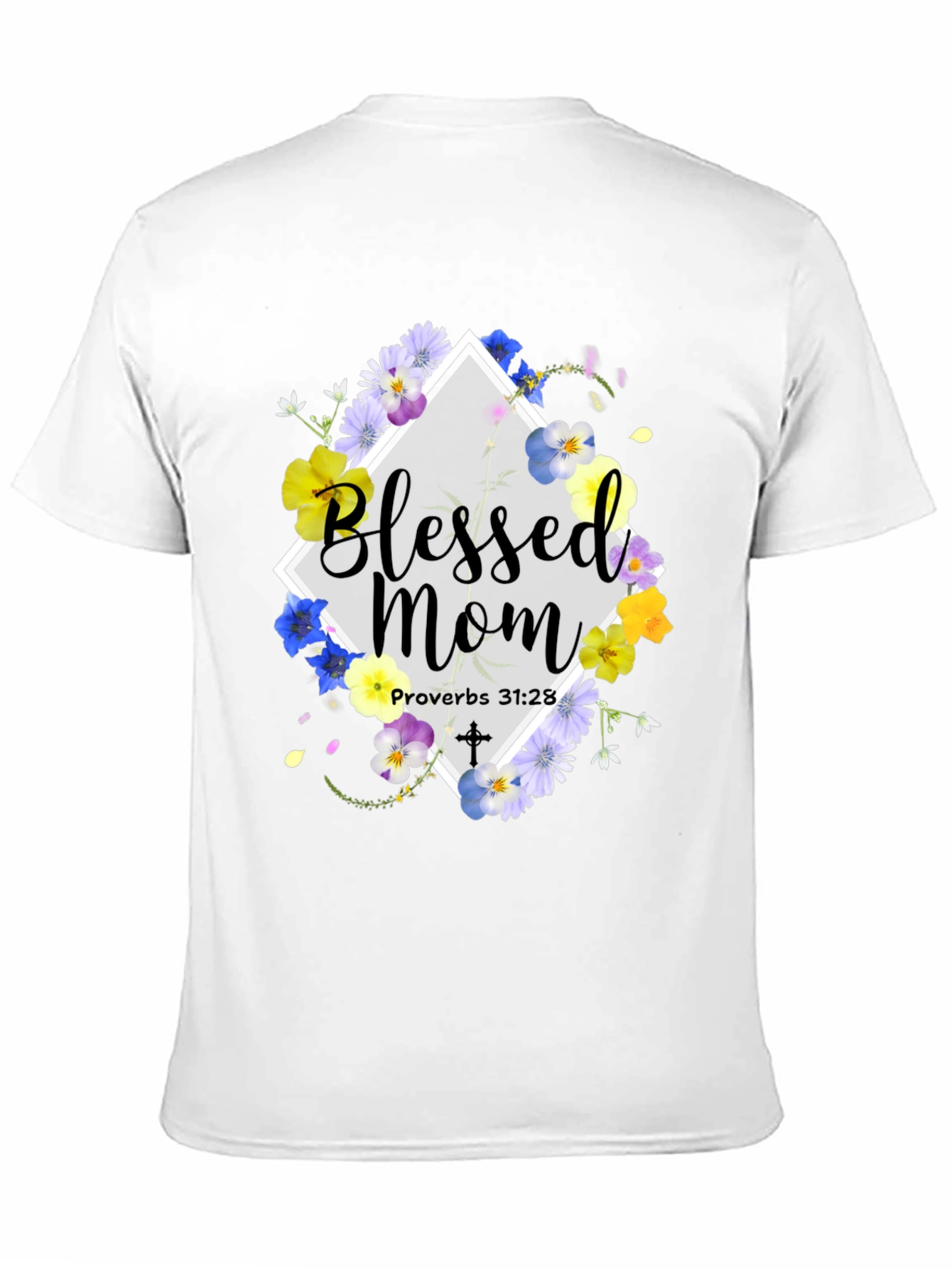 Blessed Mom Floral T-Shirt
