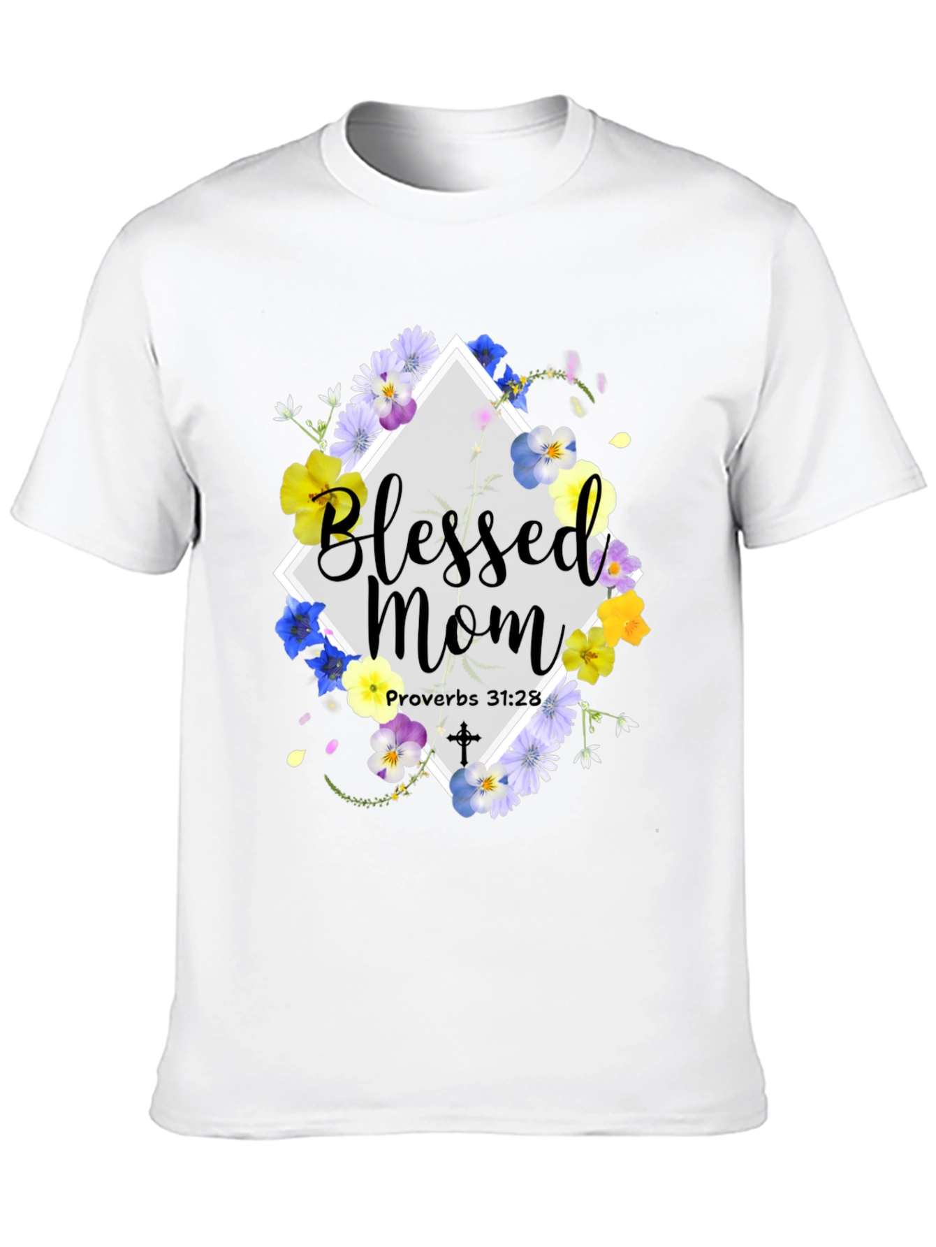 Blessed Mom Floral T-Shirt