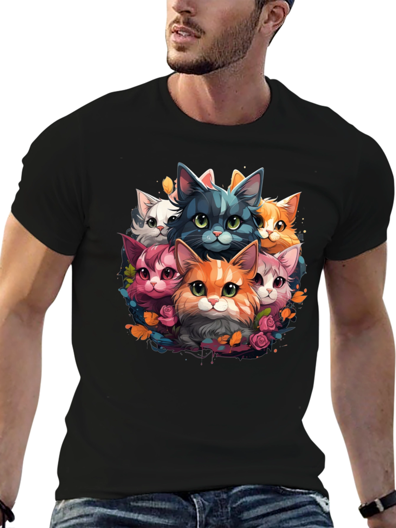 Cute Cartoon Cats T-Shirt