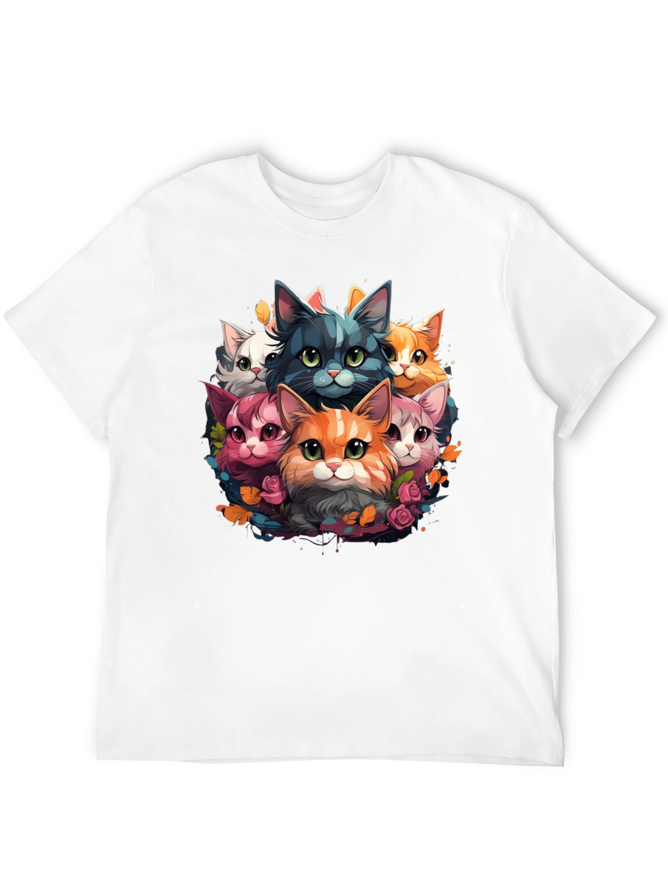 Cute Cartoon Cats T-Shirt