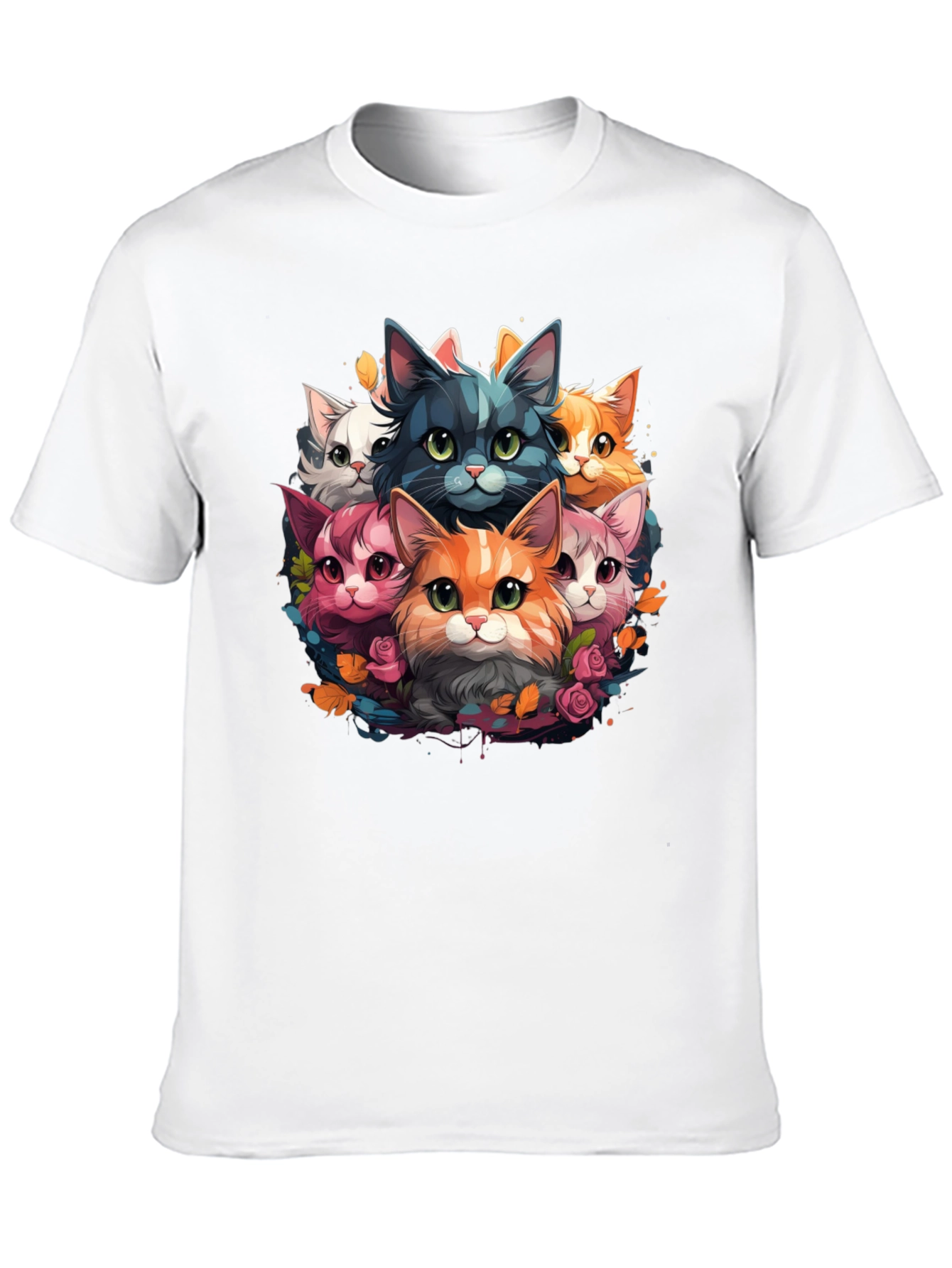 Cute Cartoon Cats T-Shirt