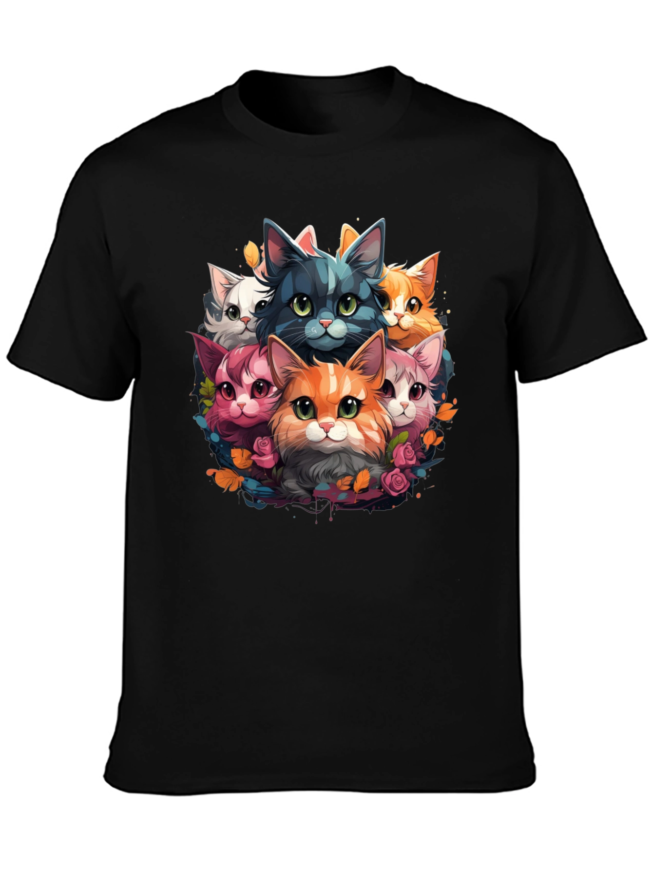 Cute Cartoon Cats T-Shirt