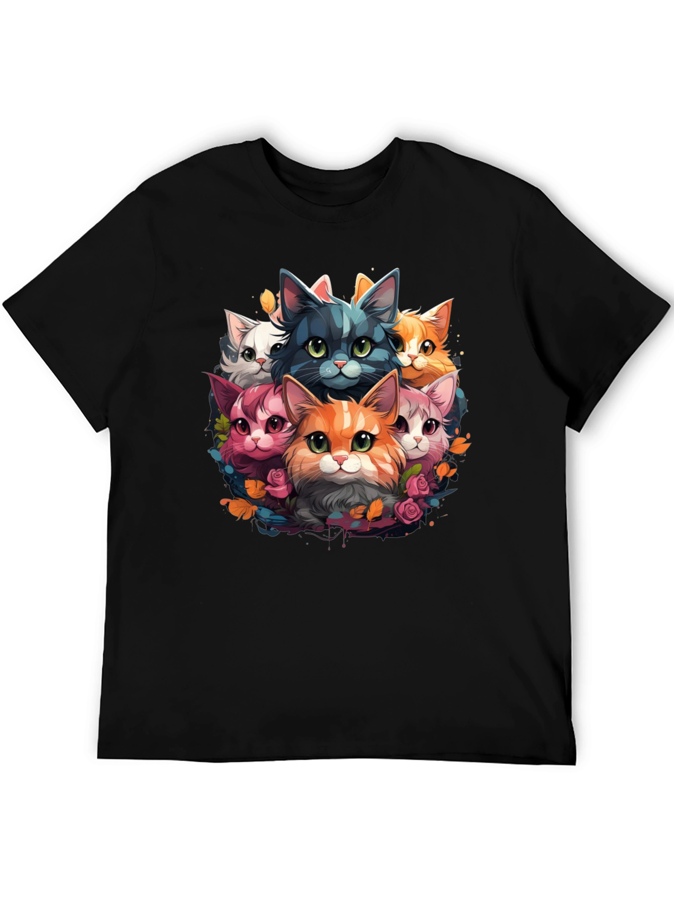 Cute Cartoon Cats T-Shirt