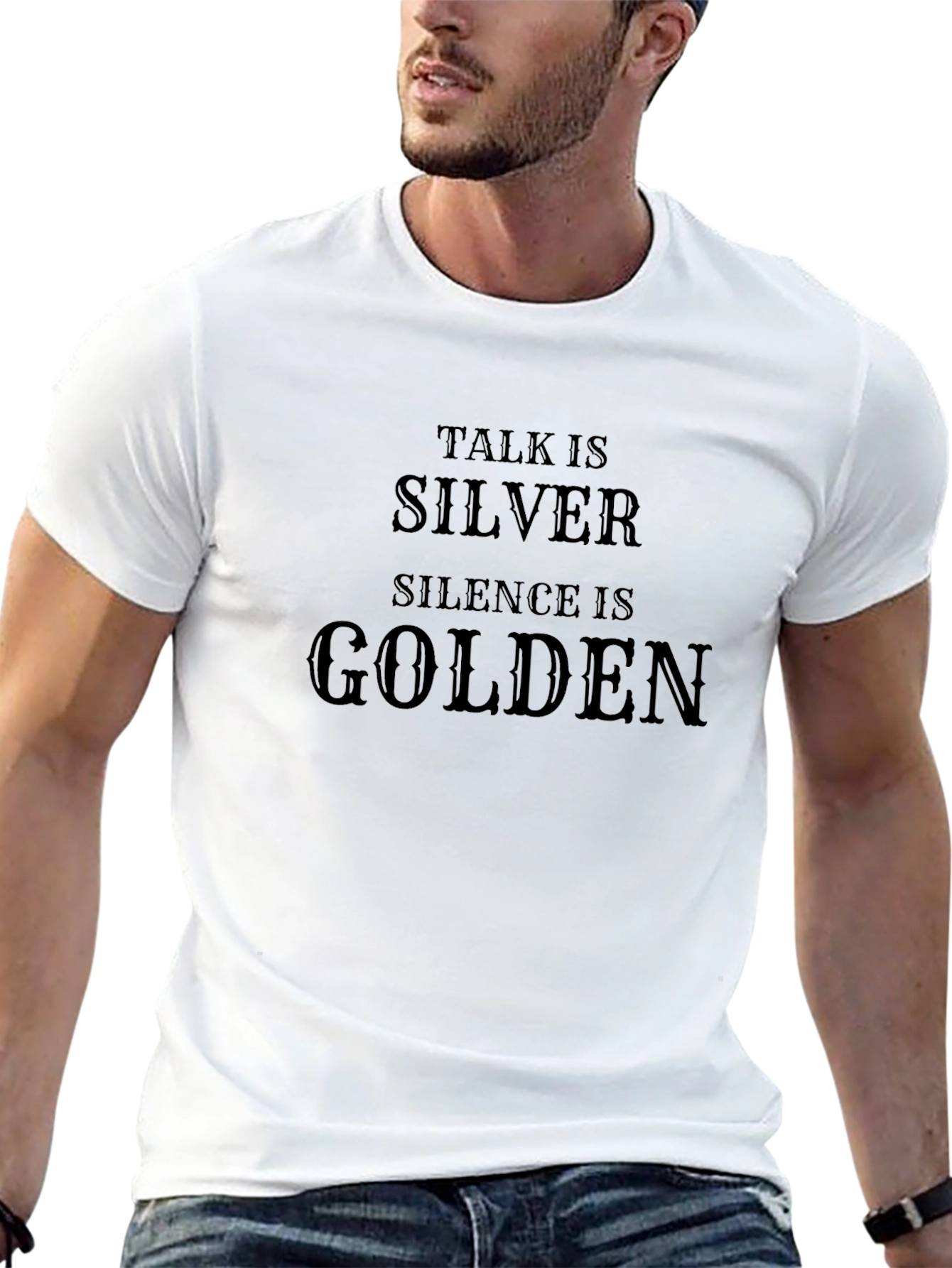 Talk Is Silver Silence Is Golden Tee
