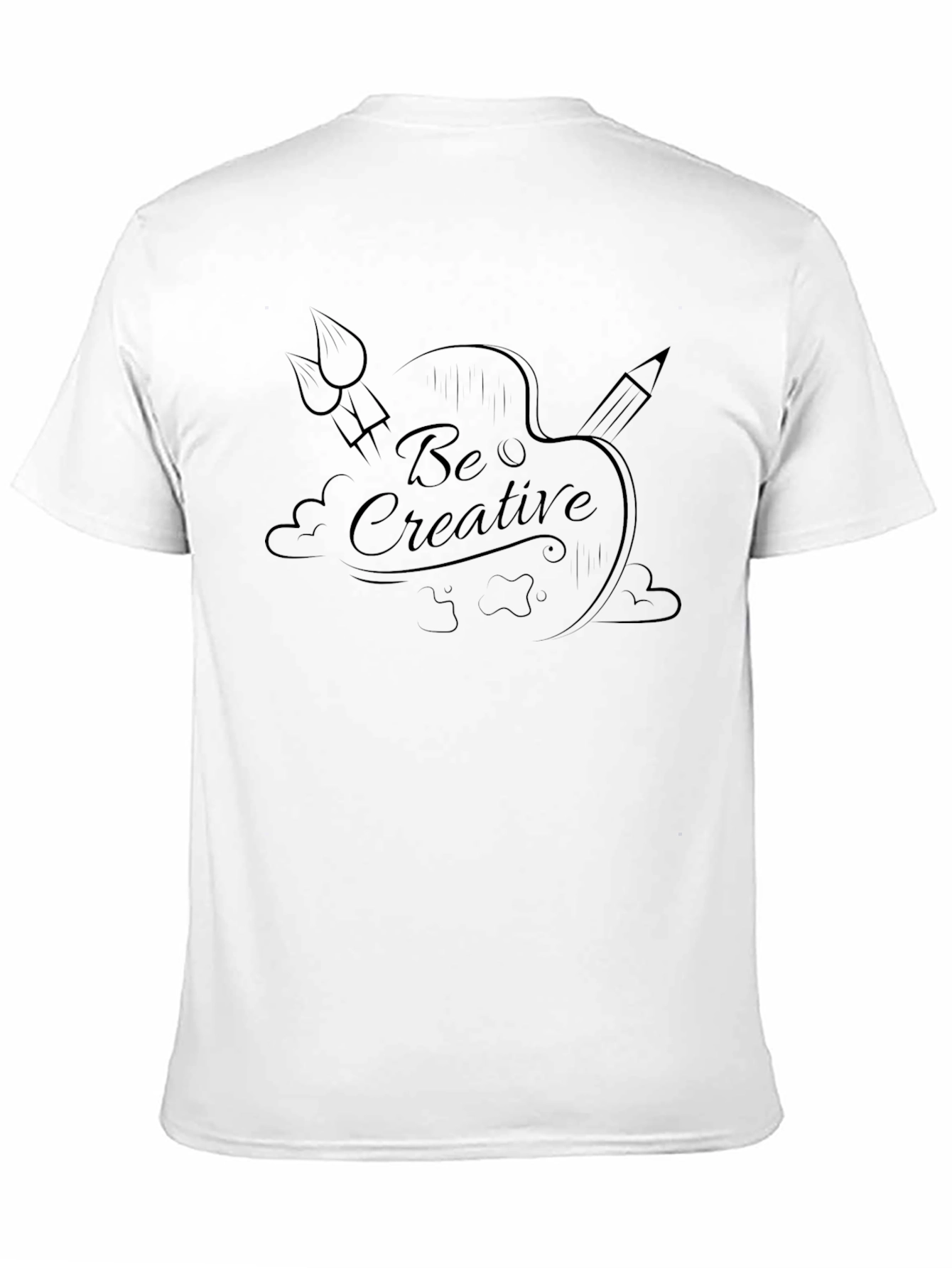 Be Creative Black Graphic Tee