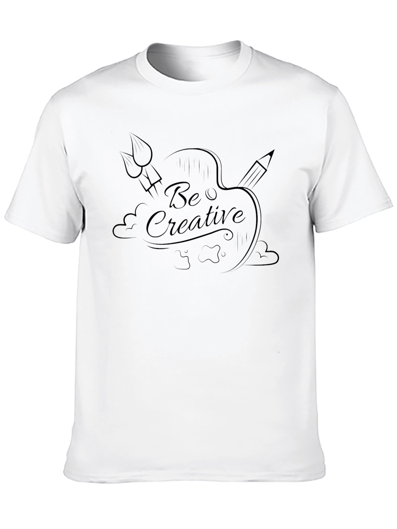 Be Creative Black Graphic Tee