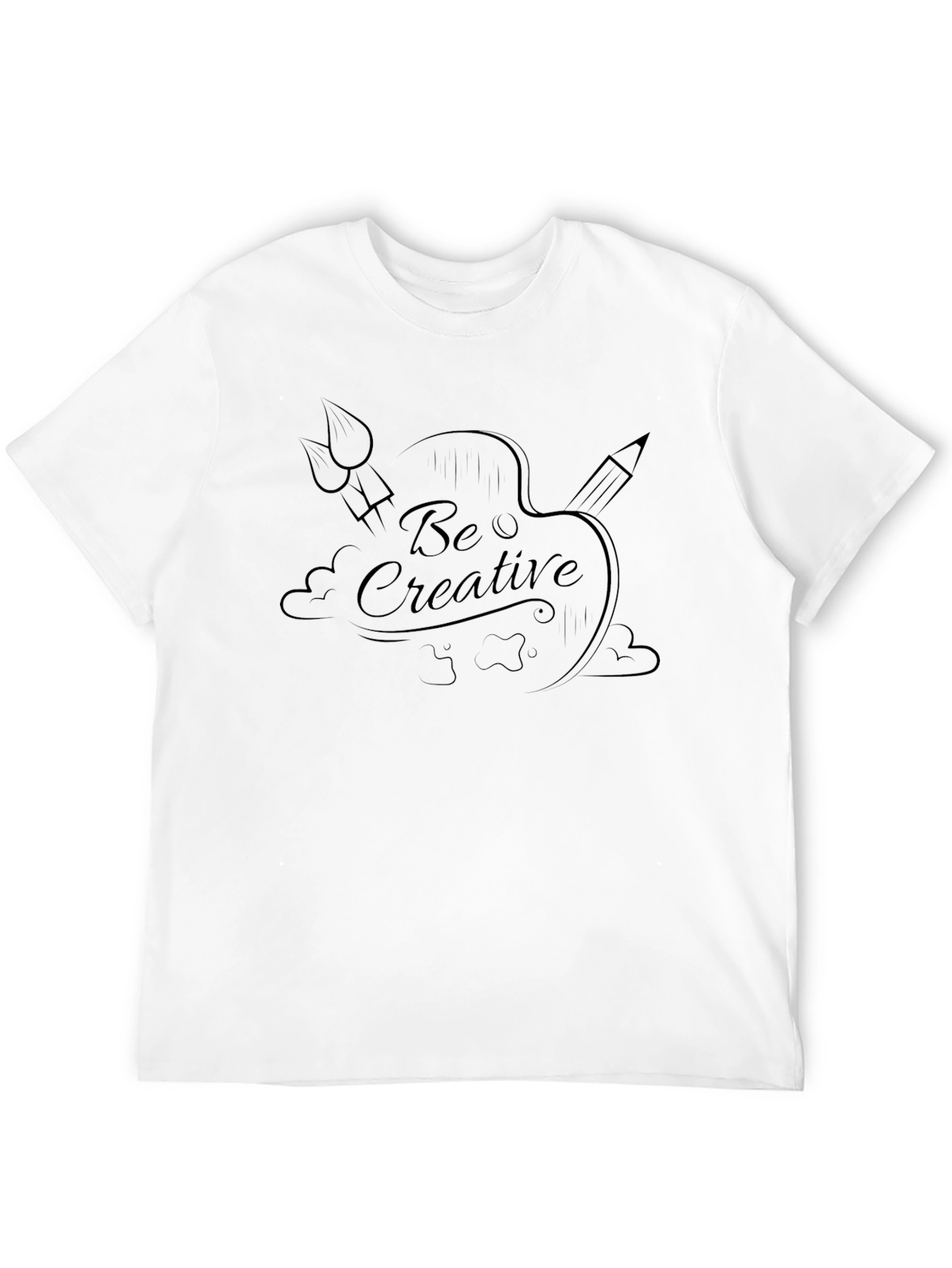 Be Creative Black Graphic Tee