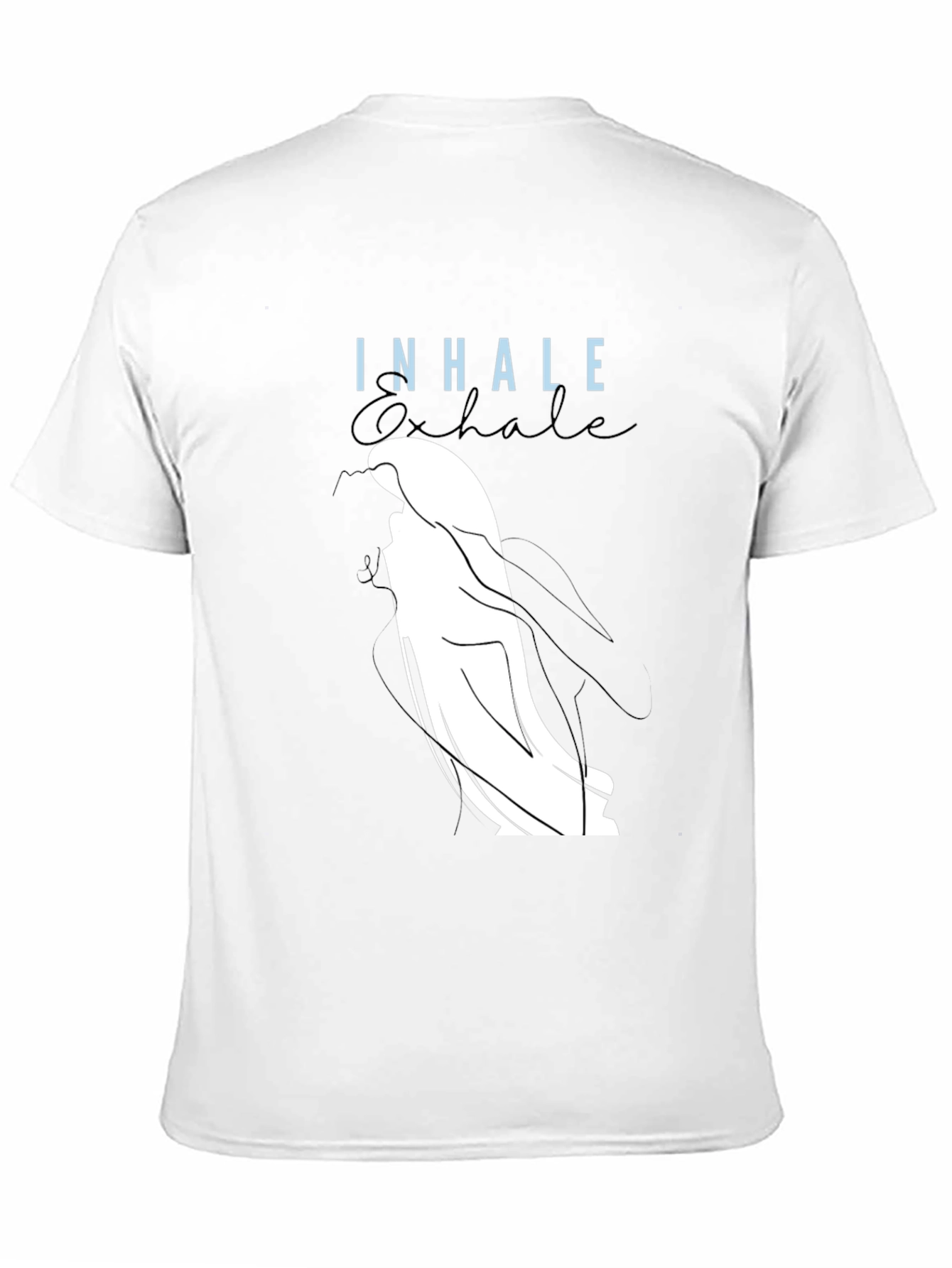 Inhale Exhale Graphic Tee - Black Casual Shirt