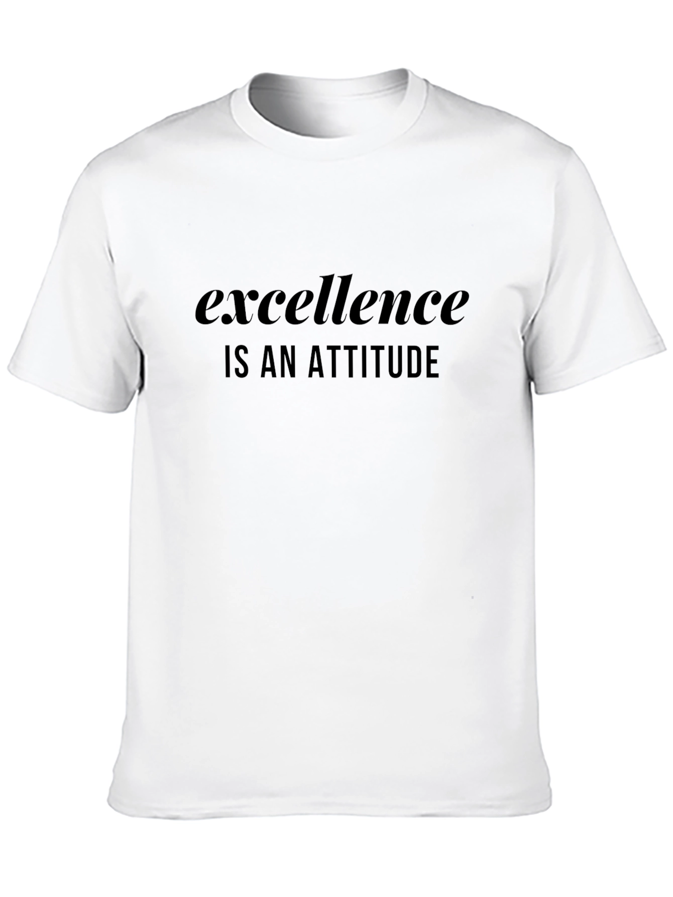 Excellence is an Attitude Black T-Shirt