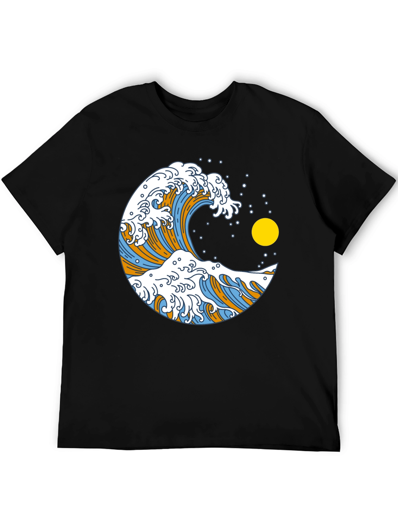 Great Wave Graphic Black T-Shirt