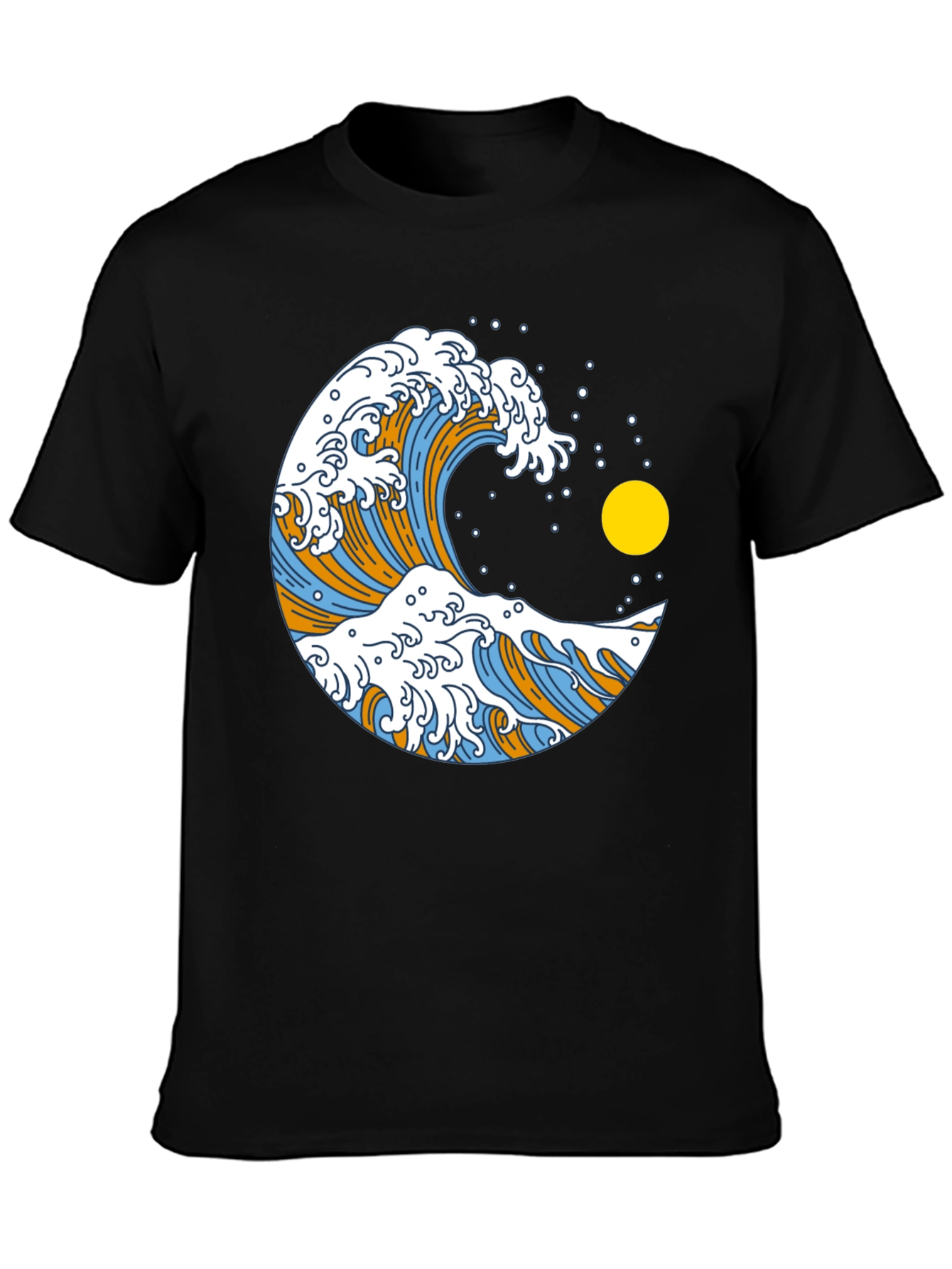 Great Wave Graphic Black T-Shirt