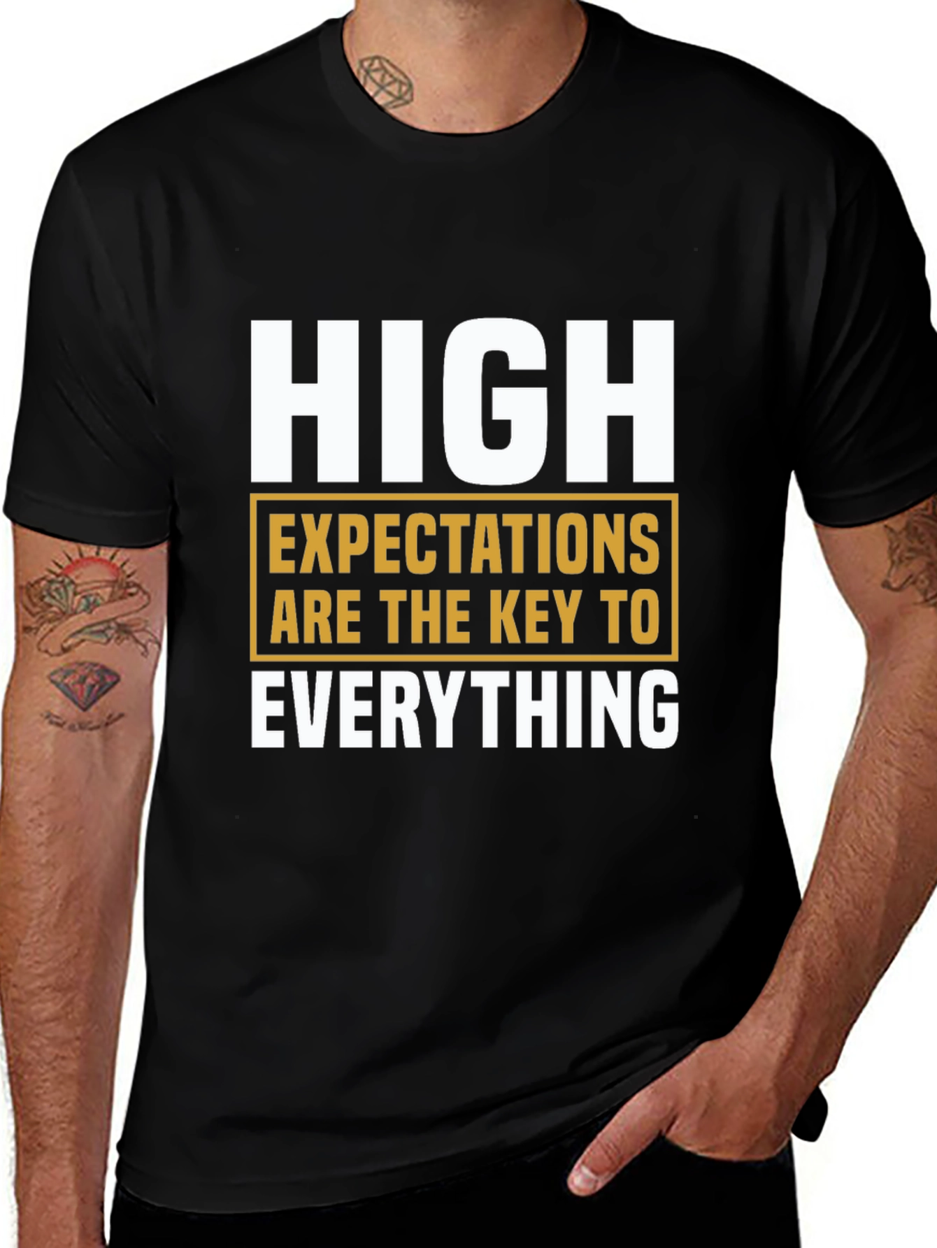High Expectations Graphic T-Shirt - Motivational Tee