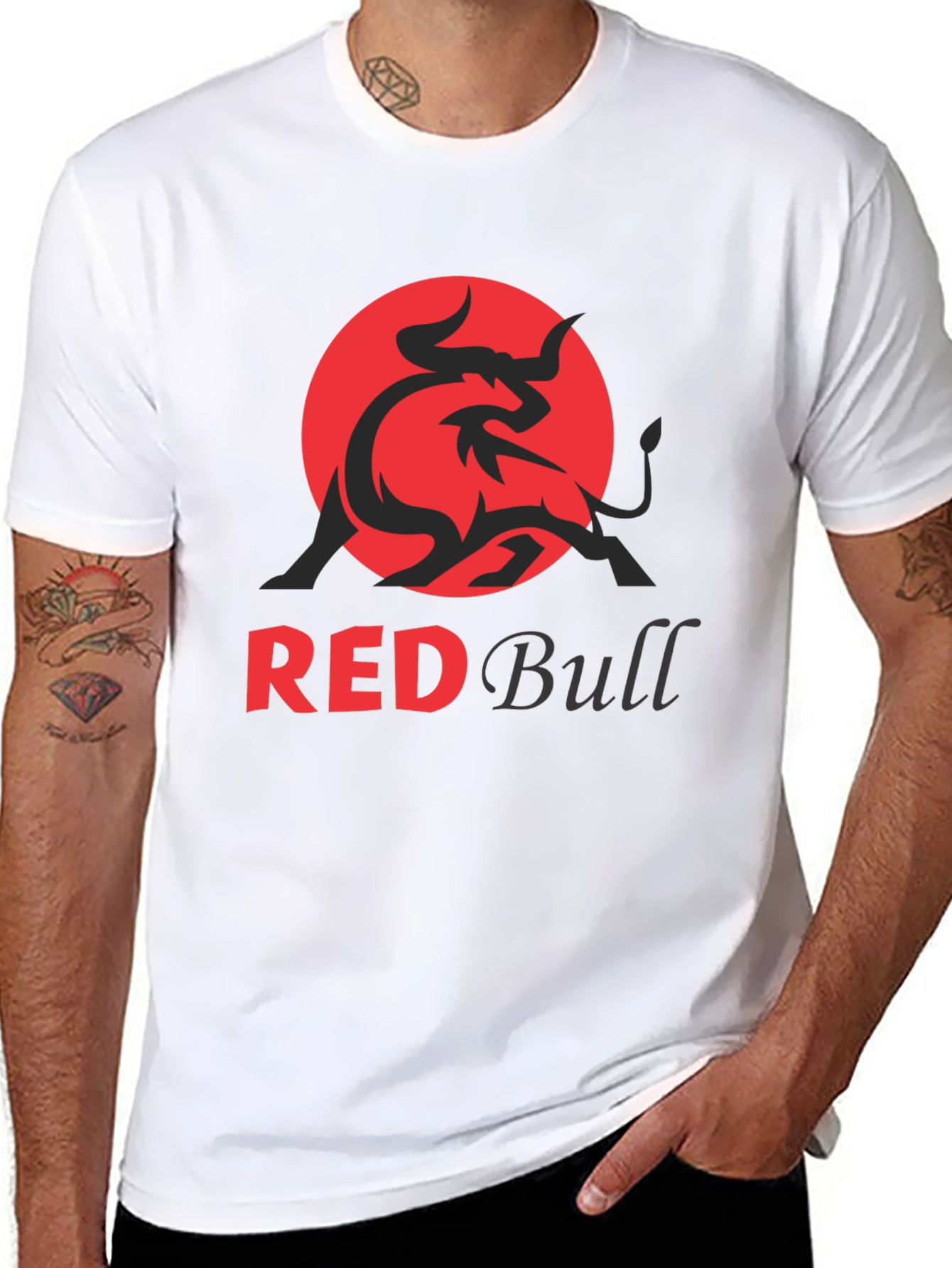 Red Bull Graphic T-Shirt - Short Sleeve Black