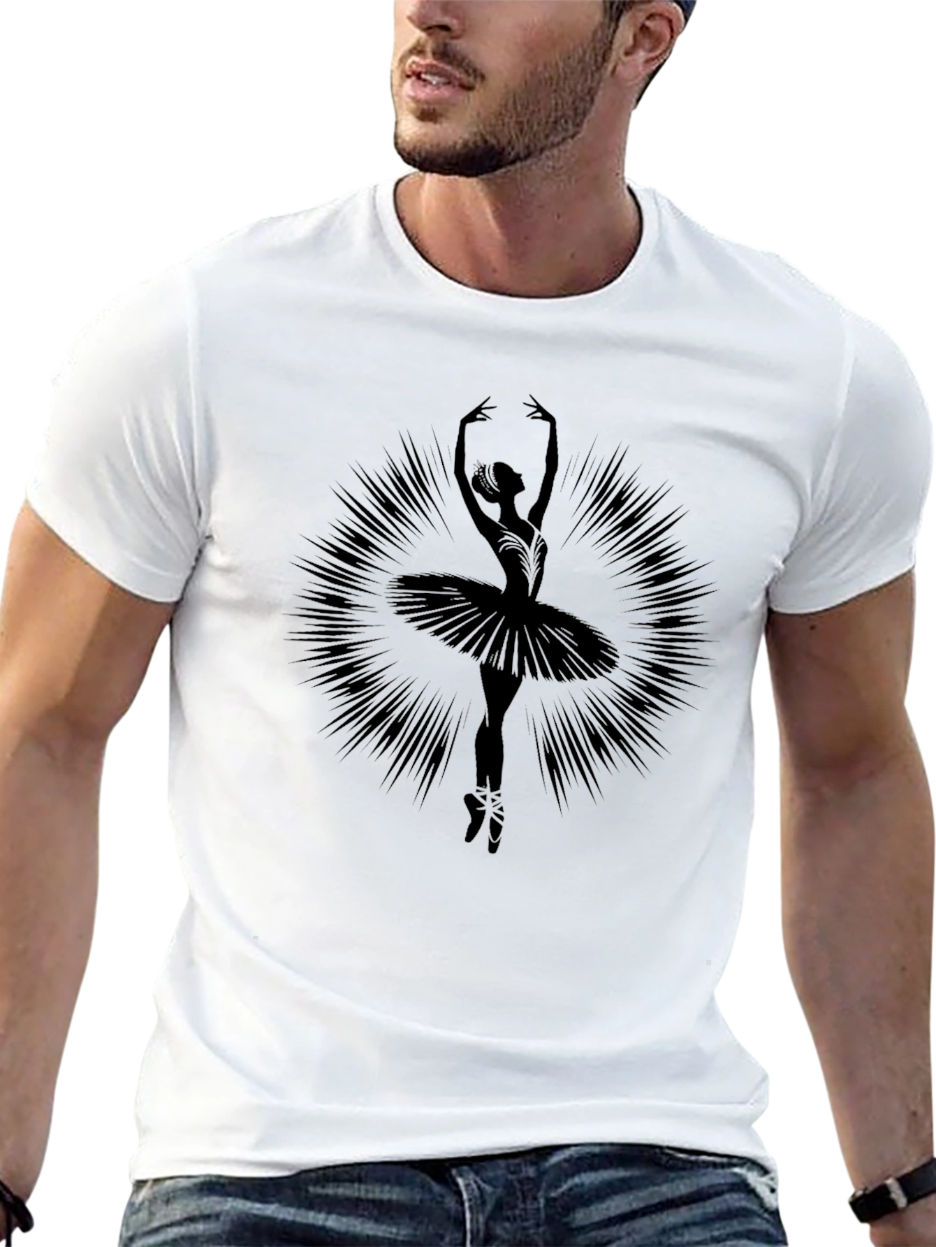 Ballerina Graphic Tee - Stylish Dance Shirt