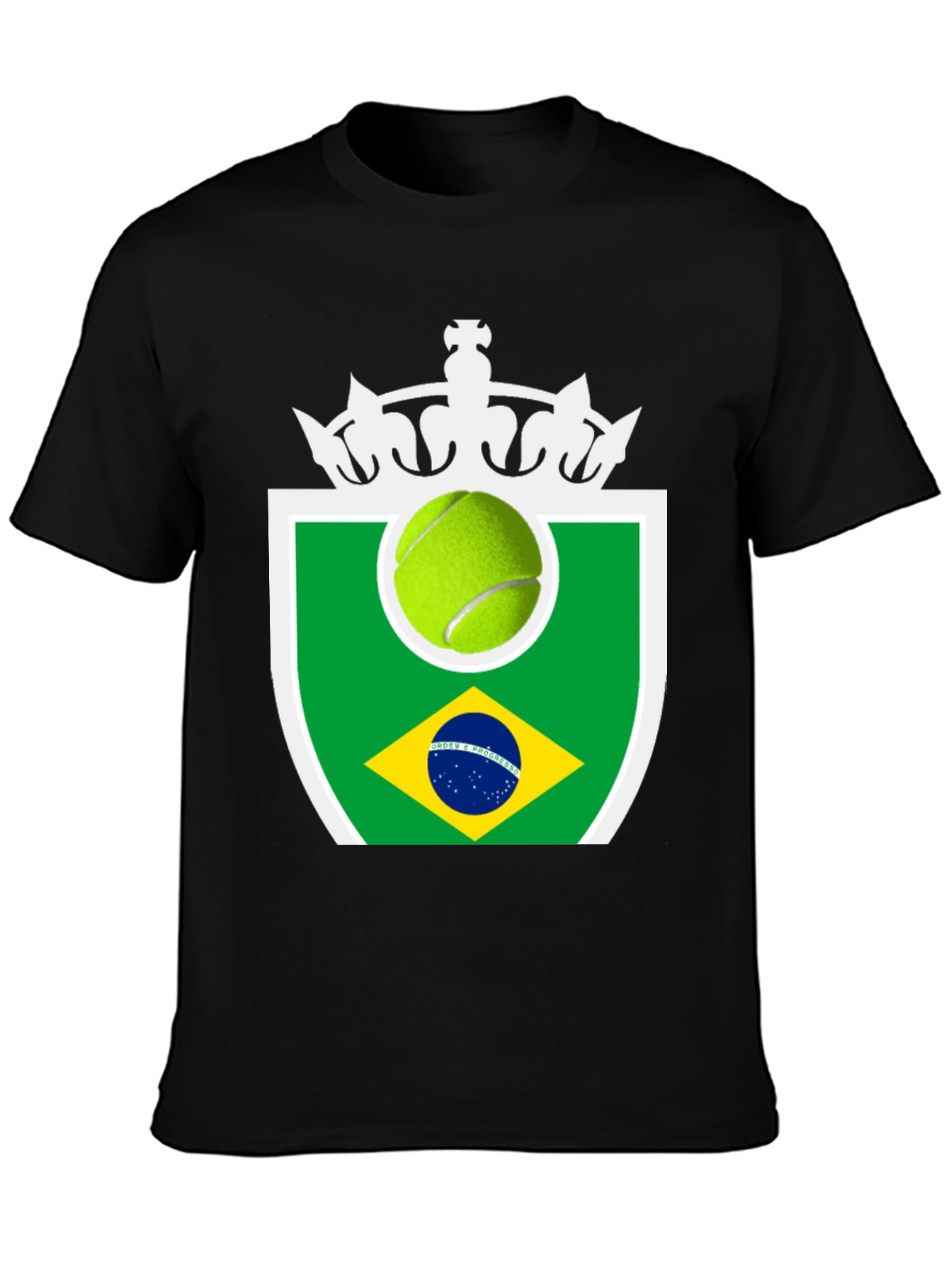 Brazil Tennis Ball Graphic Tee - Stylish & Unique