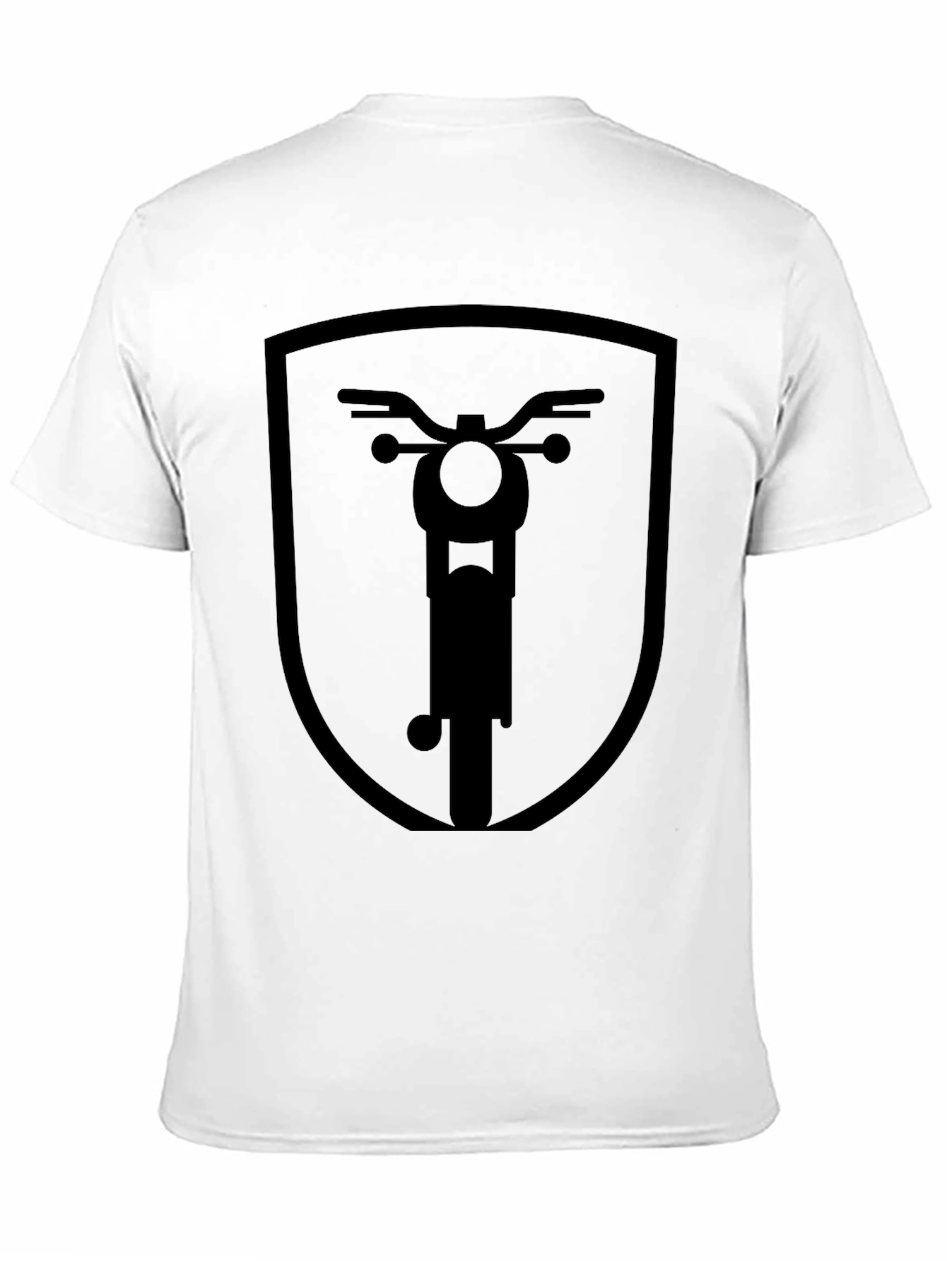 Motorcycle Shield Graphic Tee - Black