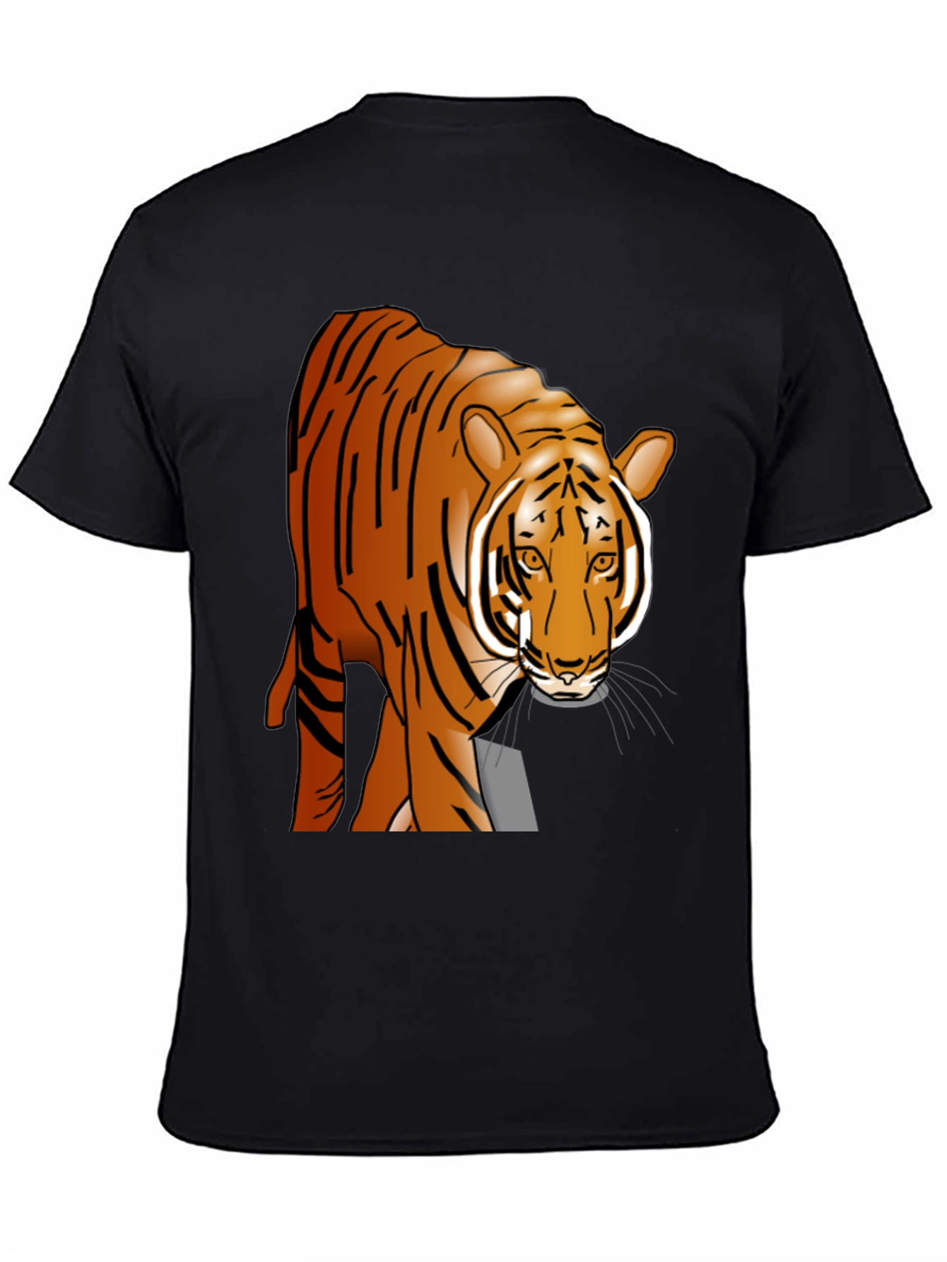 Tiger Graphic Black T-Shirt - Wildlife Tee