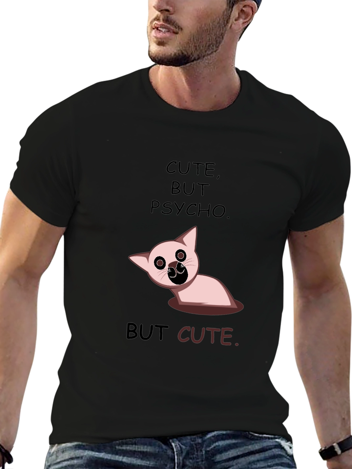 Cute But Psycho Funny Graphic Tee