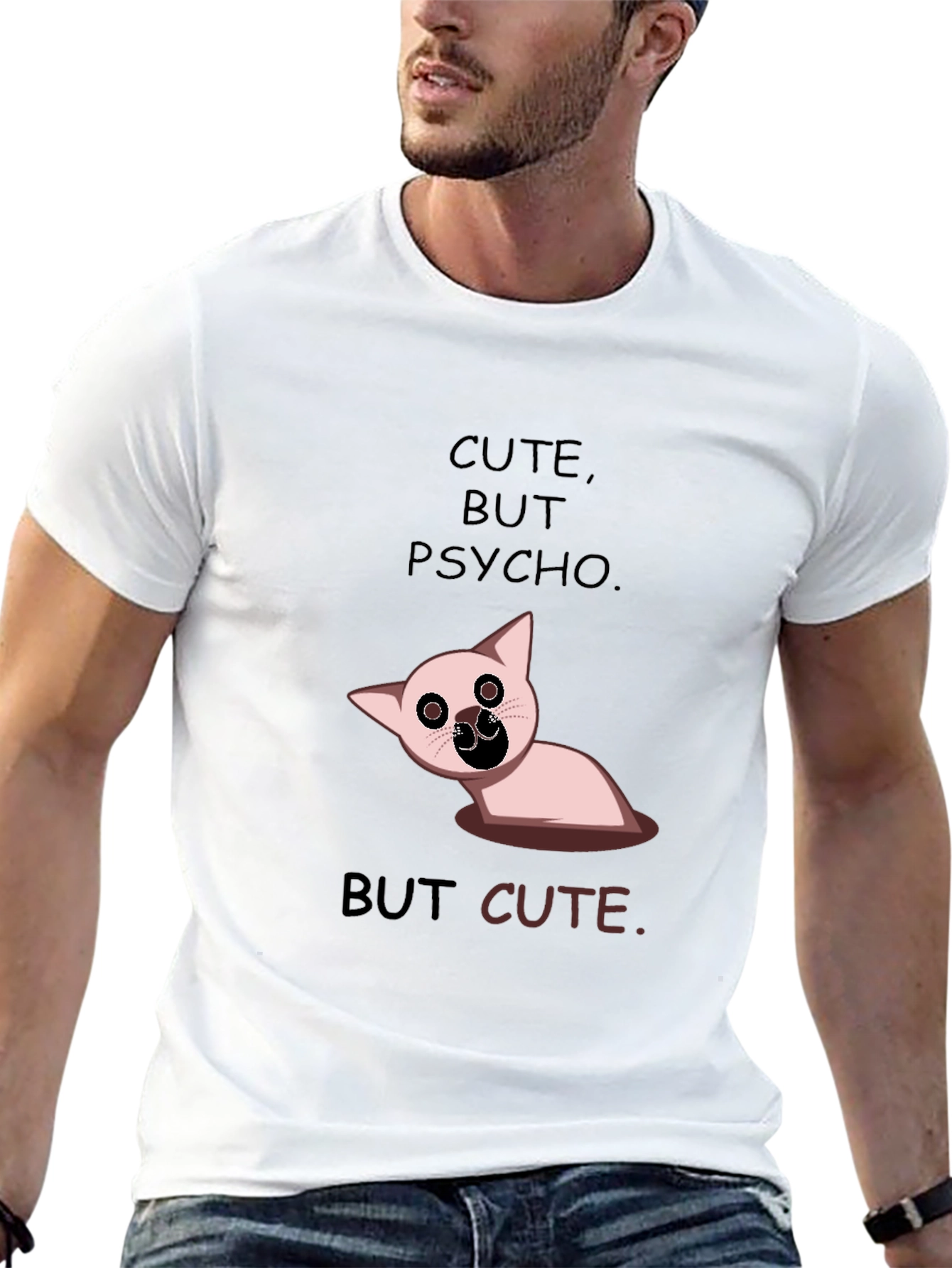 Cute But Psycho Funny Graphic Tee