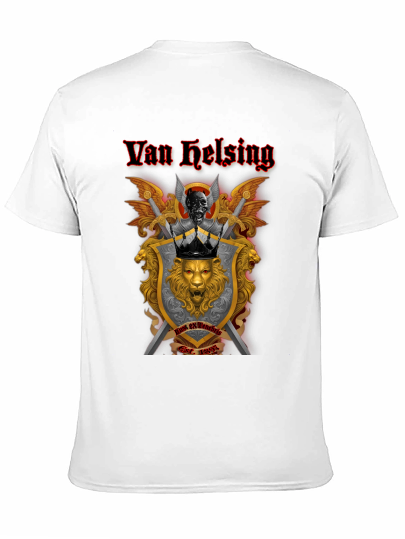 Van Helsing Graphic Tee - Black Cotton T-Shirt