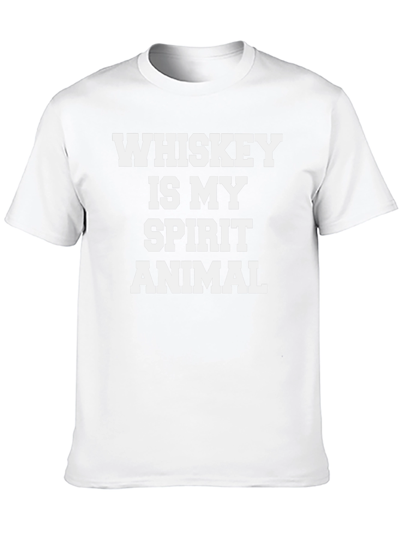 Whiskey Is My Spirit Animal Black Graphic Tee