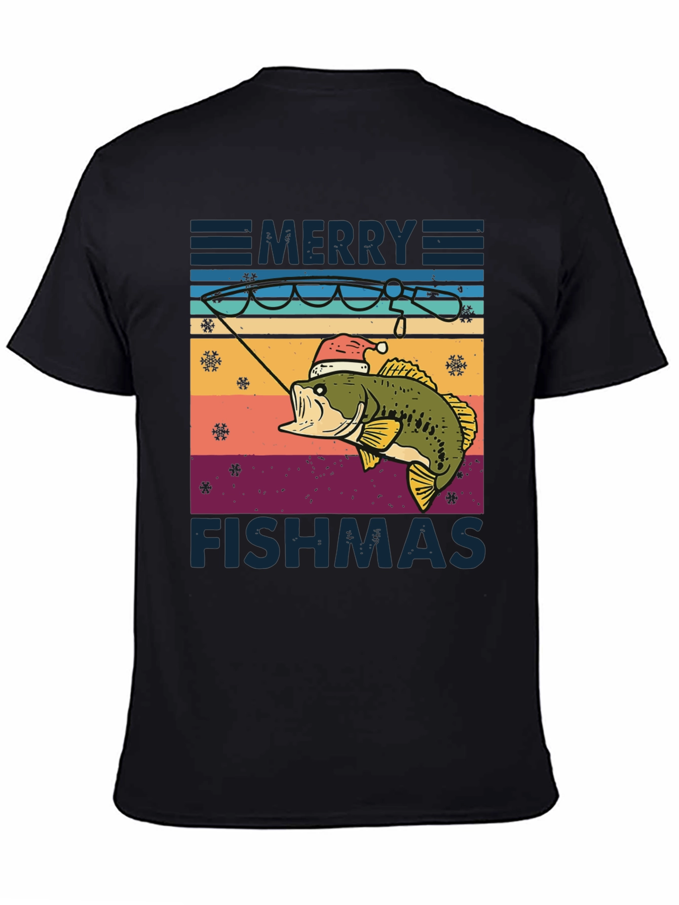 Merry Fishmas T-Shirt - Holiday Fishing Tee