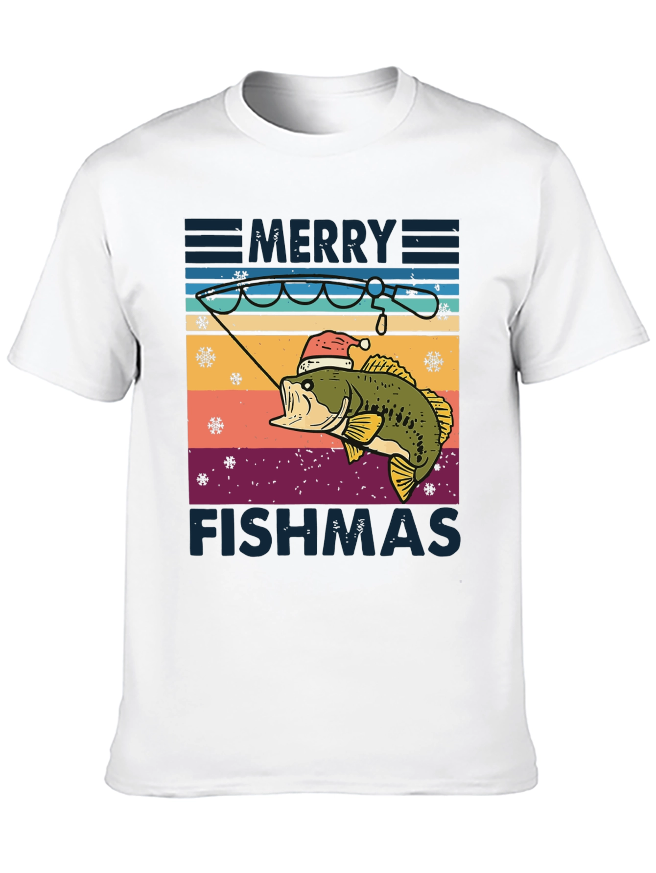 Merry Fishmas T-Shirt - Holiday Fishing Tee