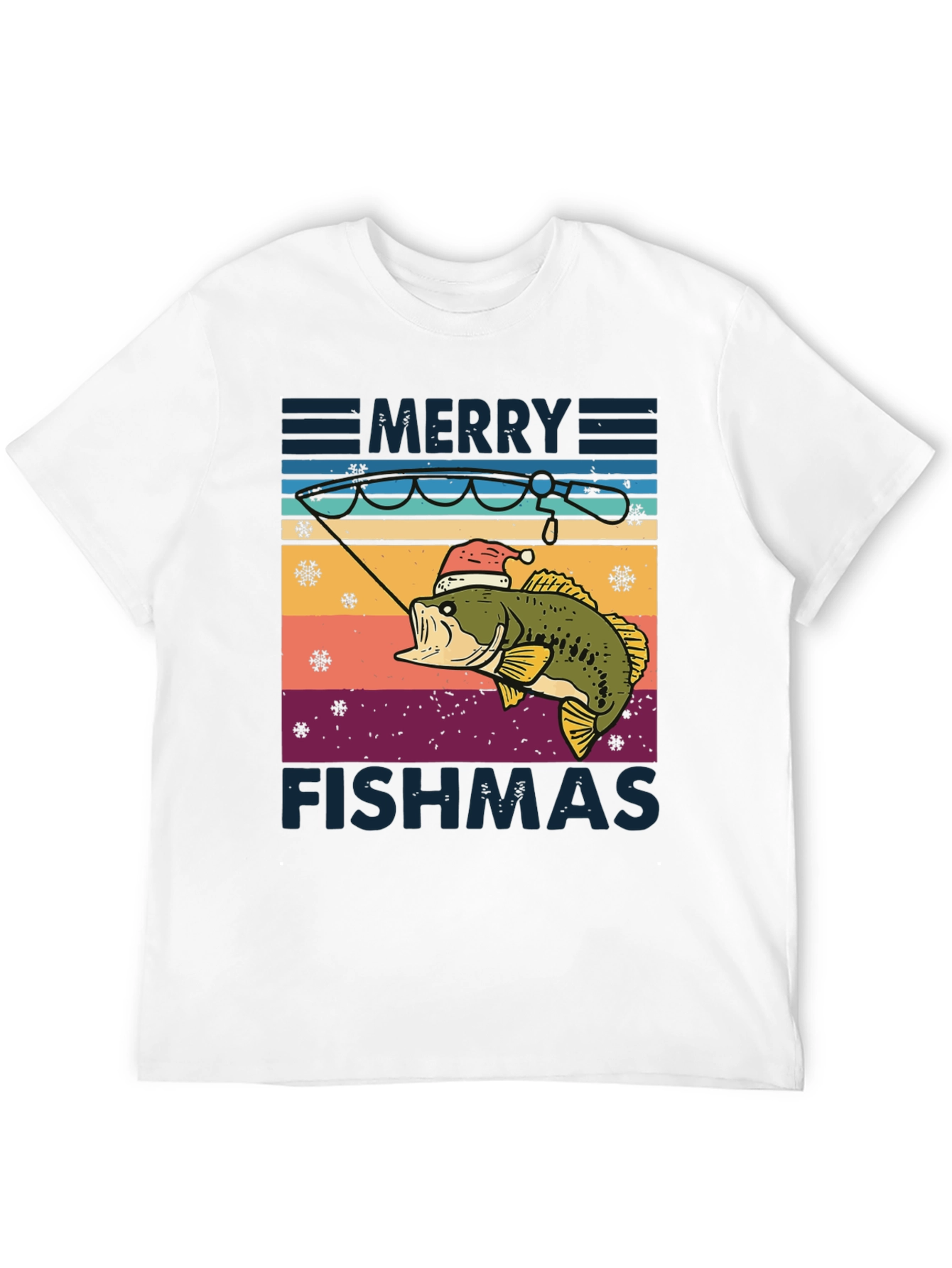Merry Fishmas T-Shirt - Holiday Fishing Tee