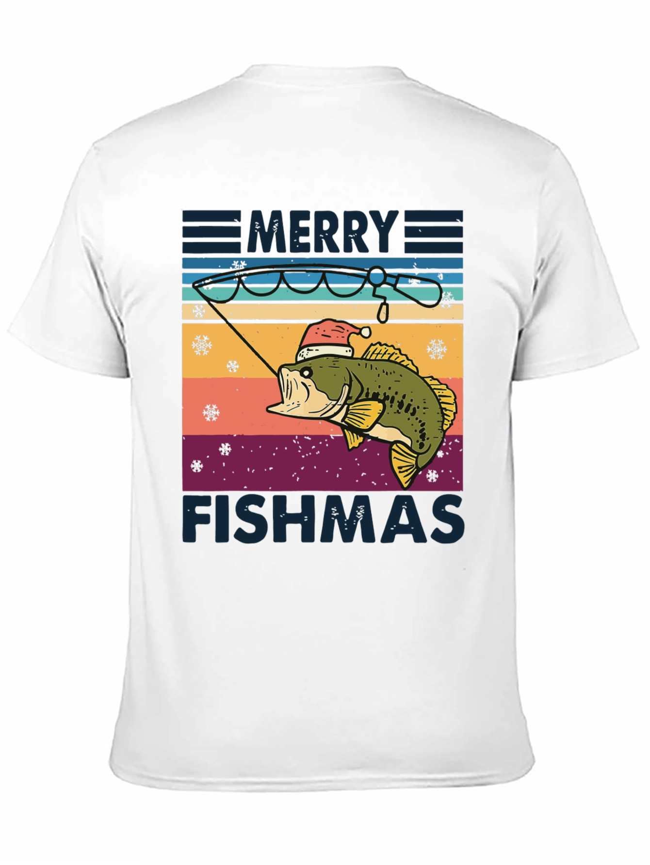 Merry Fishmas T-Shirt - Holiday Fishing Tee
